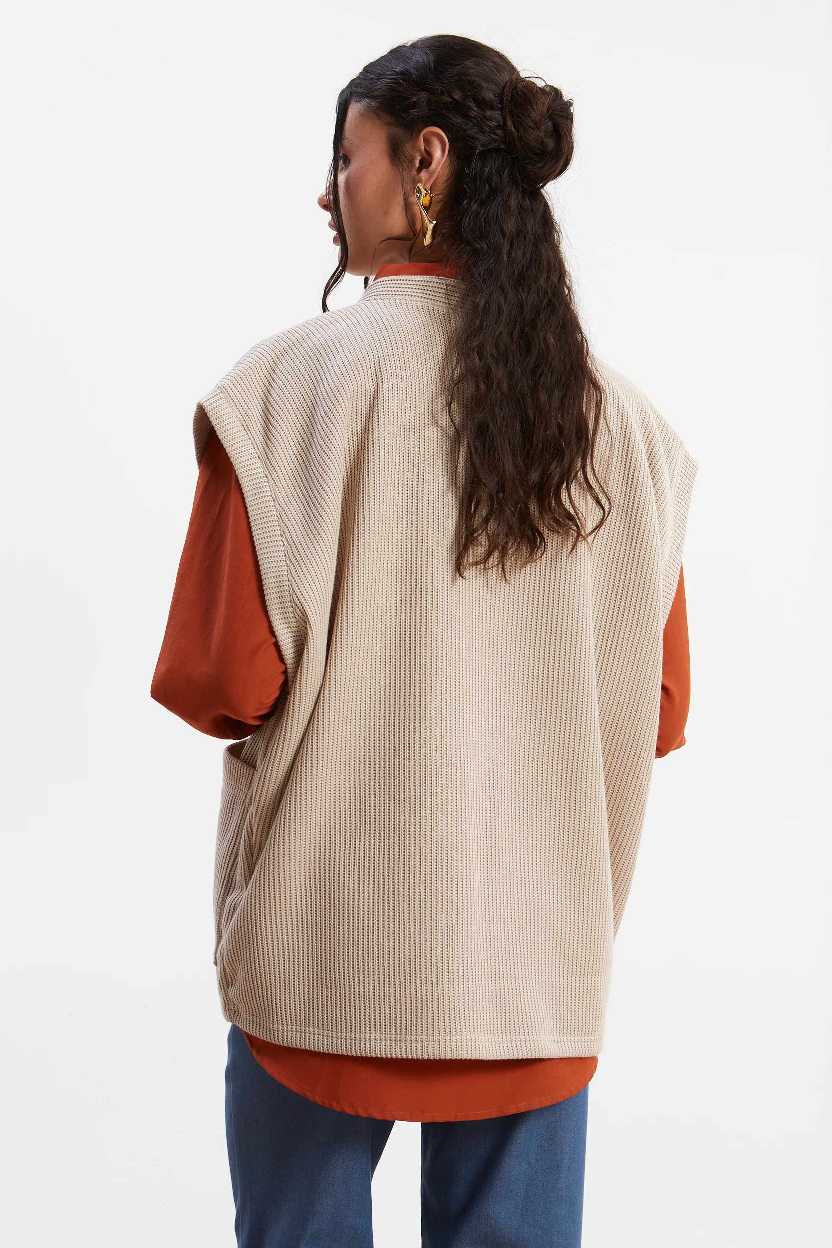 Dorothy knitted ecru vest - Image 5