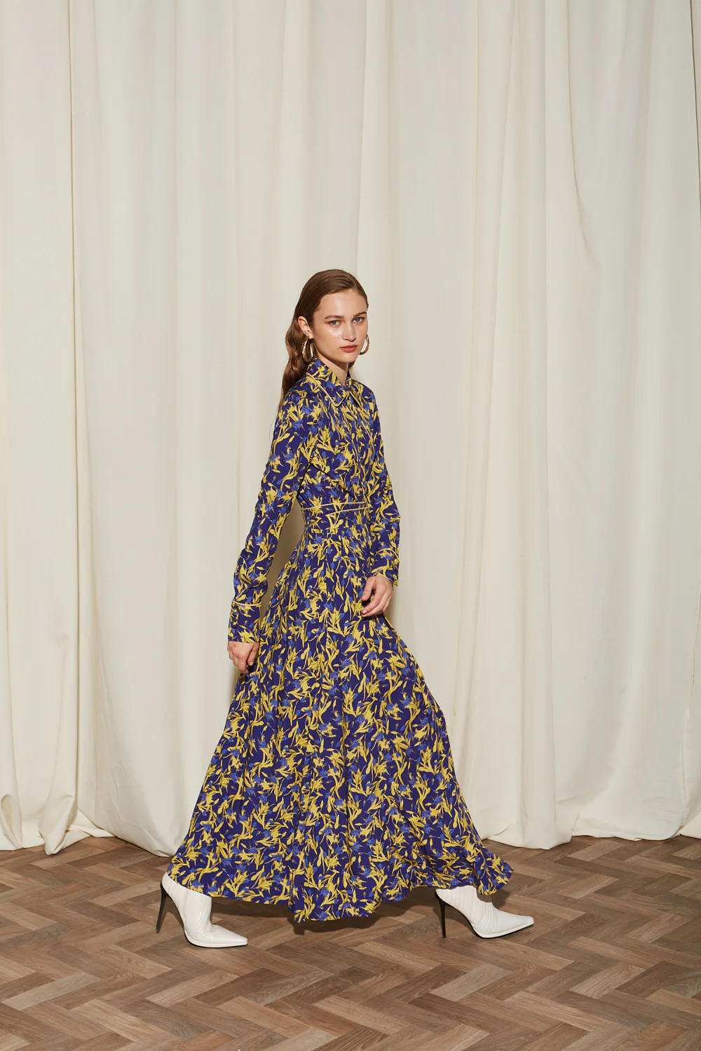 Eden viscose printed shirtdress