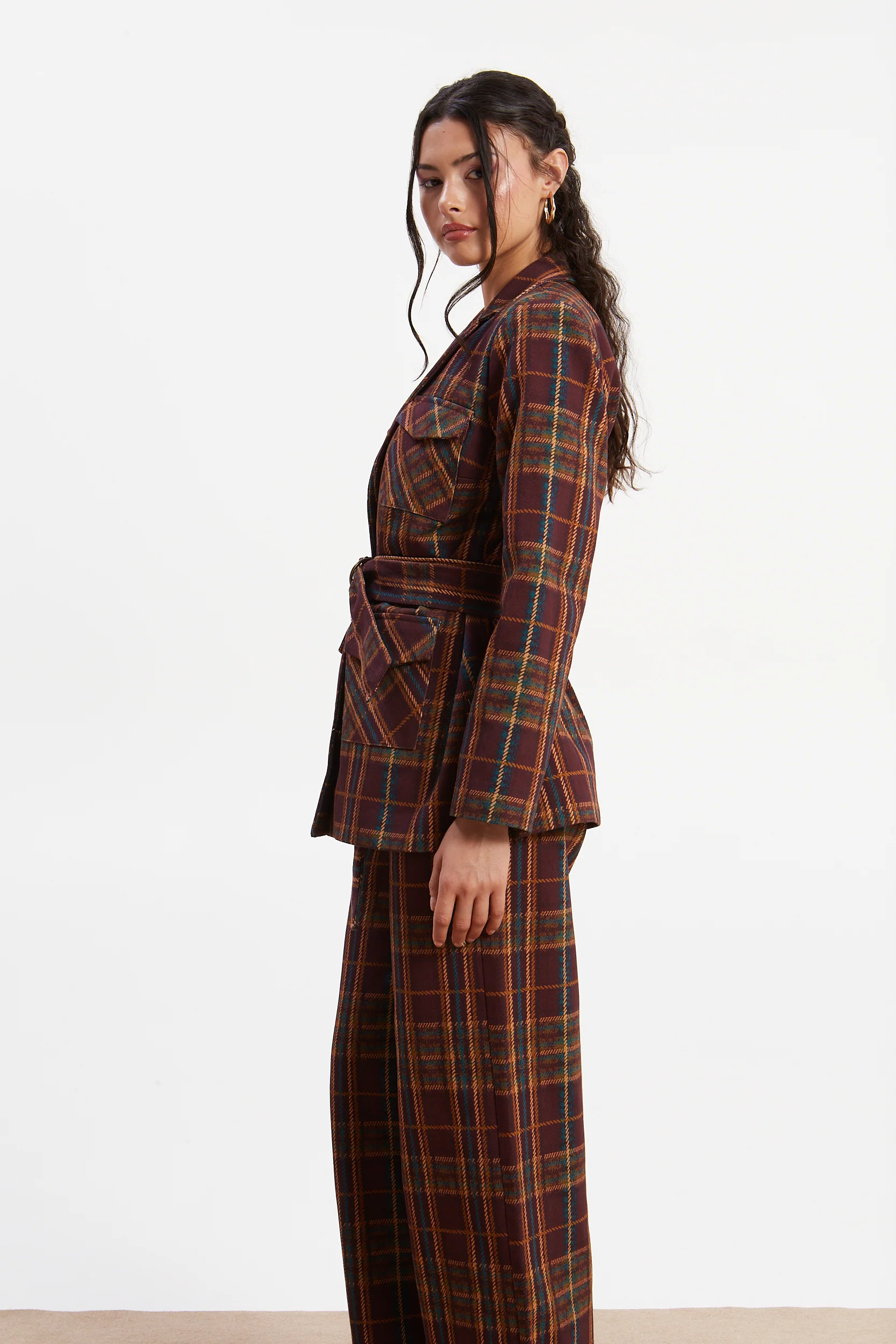 Ella denim plaid blazer - Image 5