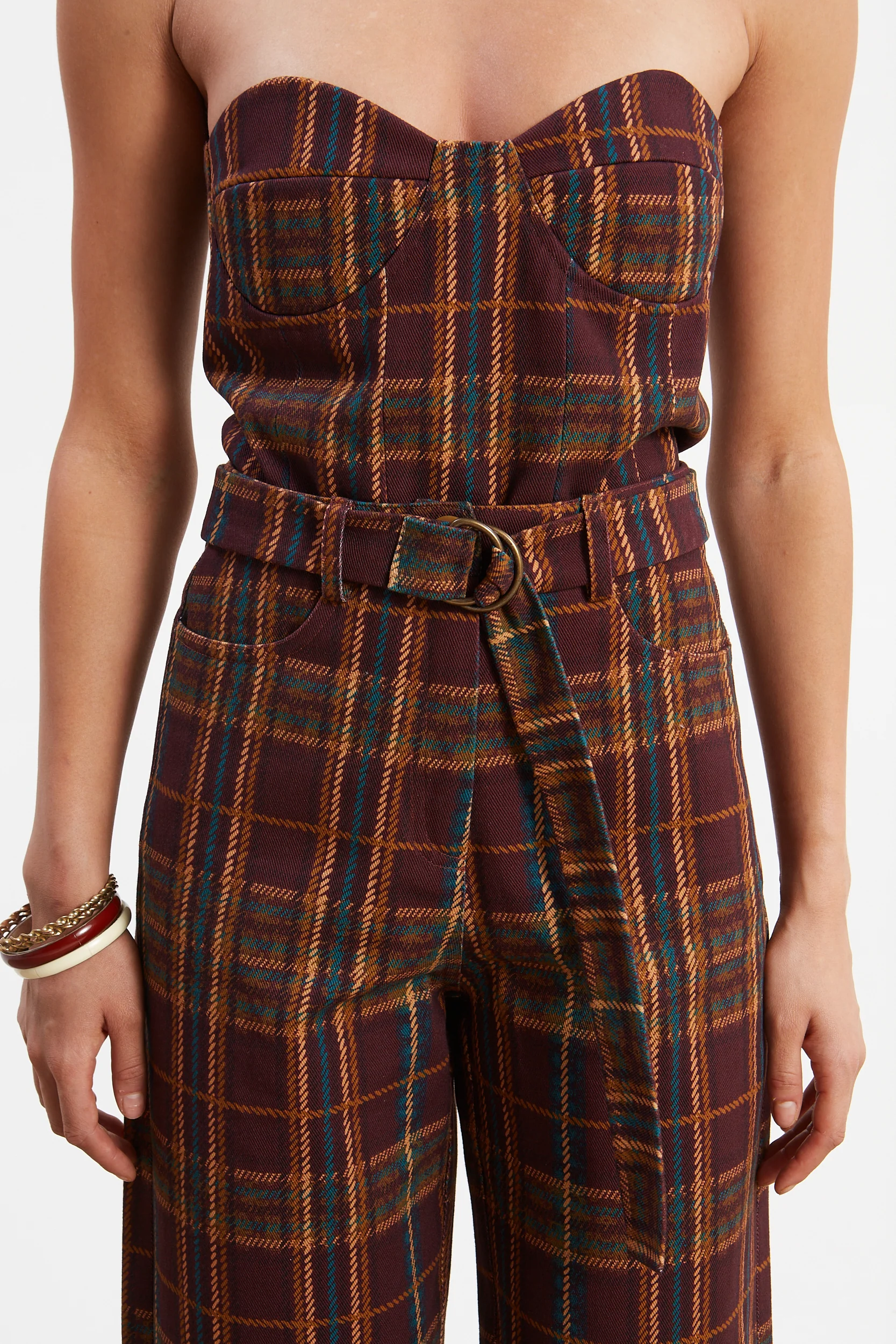 Ella denim plaid corset - Image 2