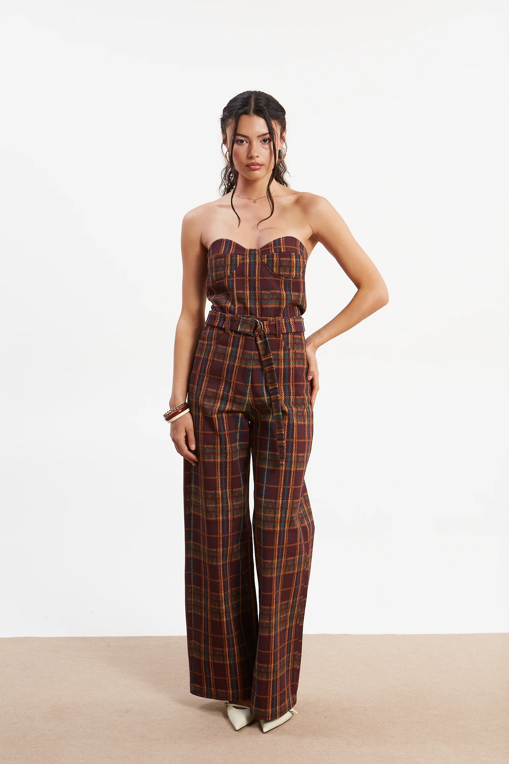 Ella denim plaid corset - Image 3