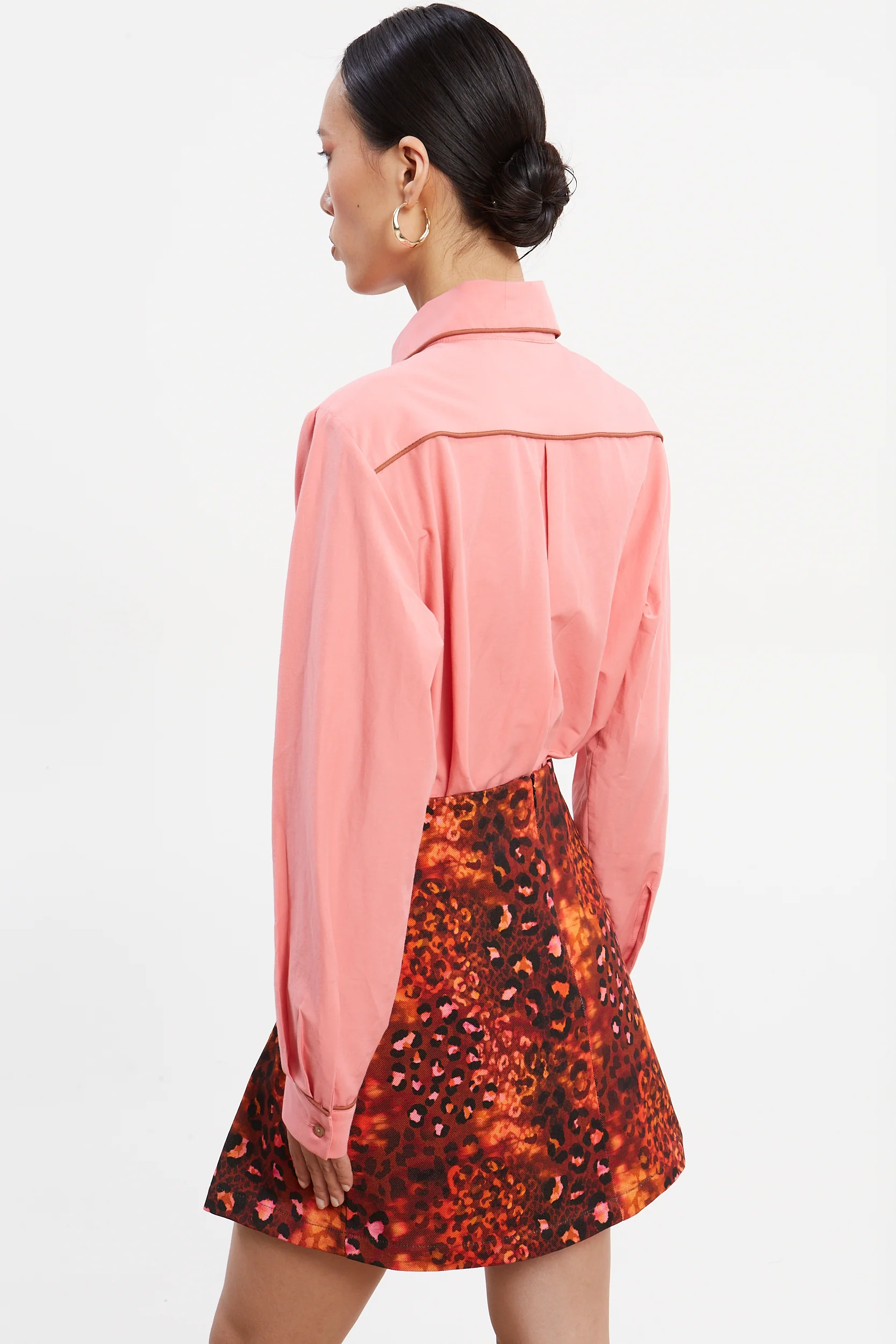 Ellen poplin pink shirt - Image 4