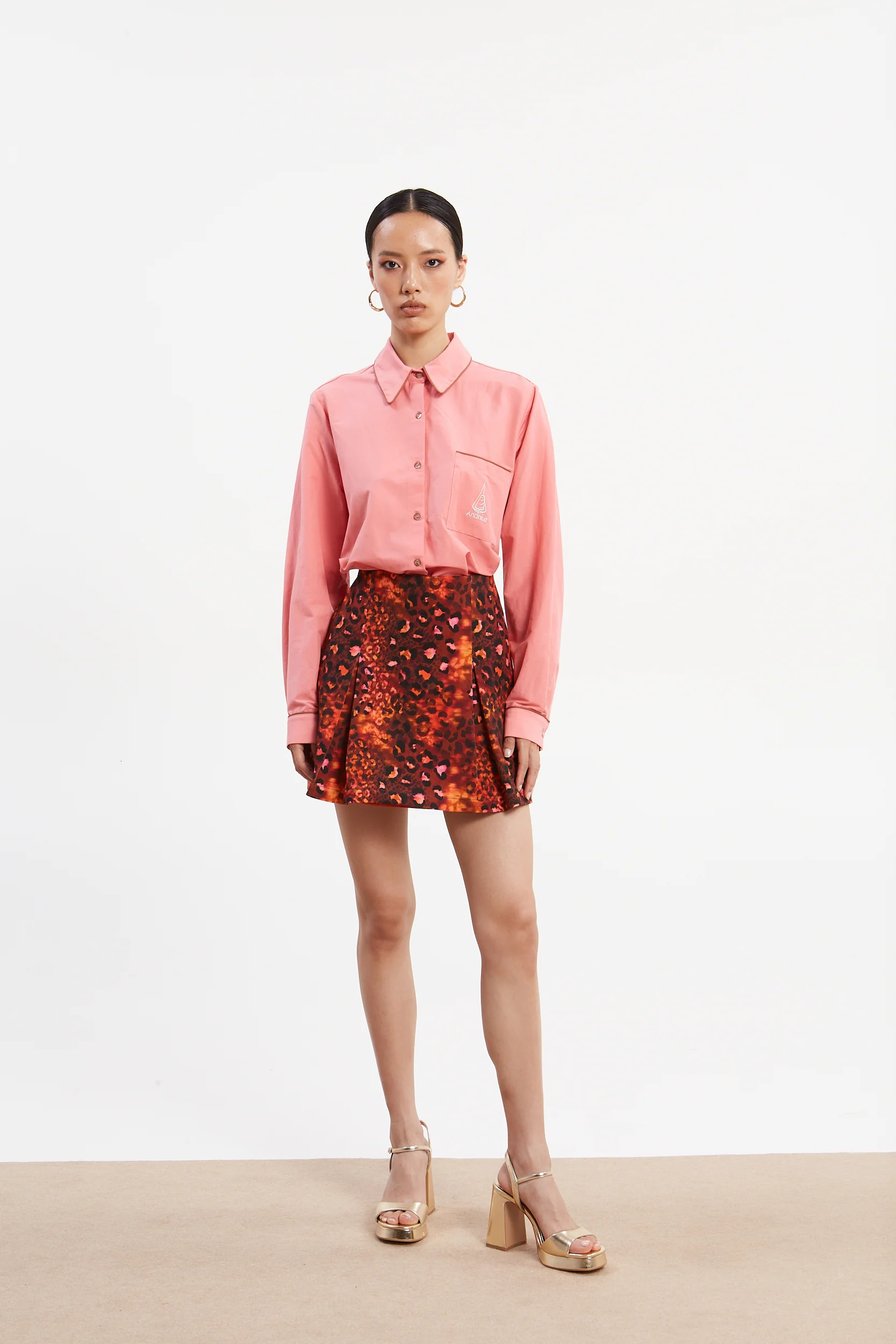 Ellen poplin pink shirt - Image 6