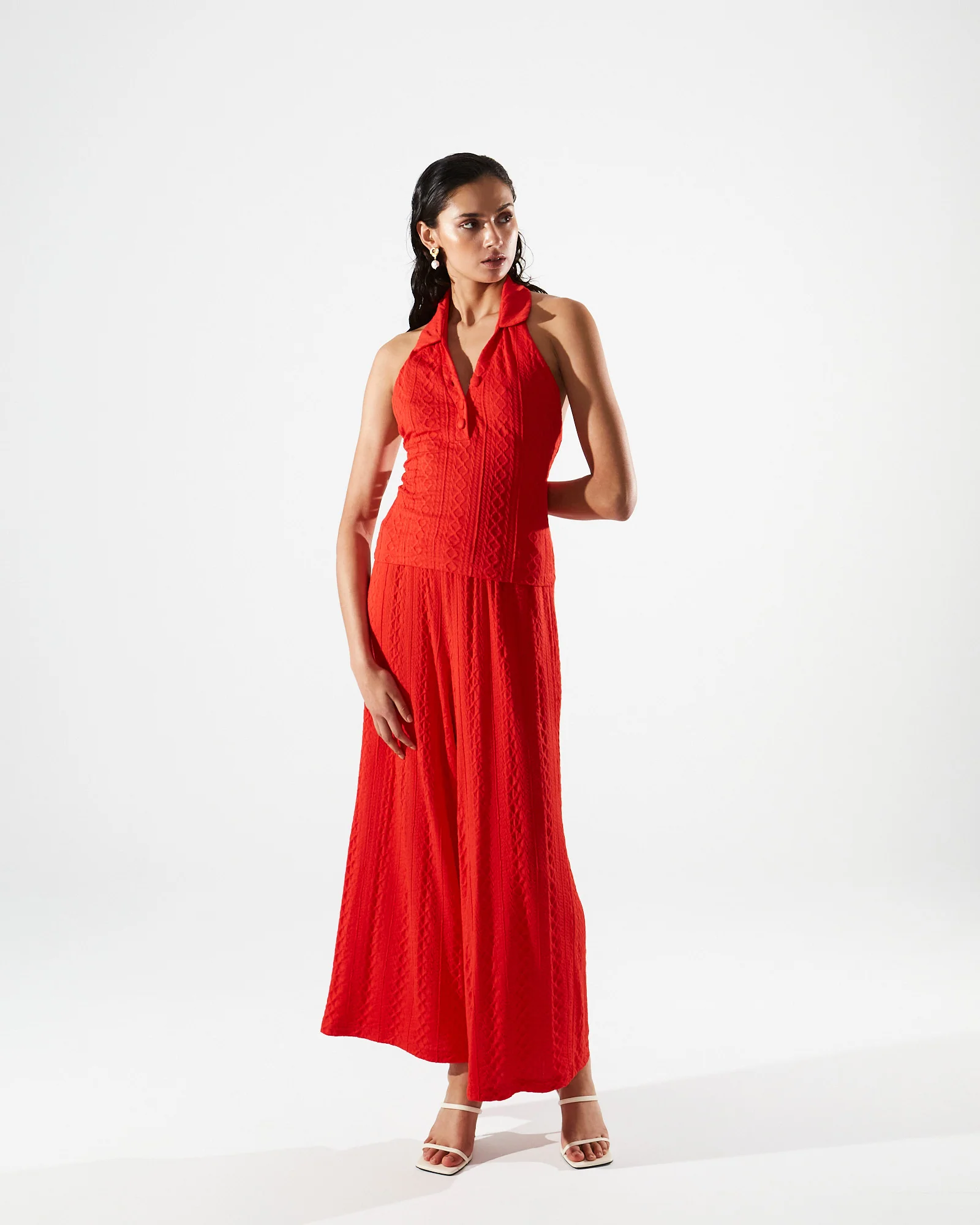 Eloise knitted red pants - Image 3