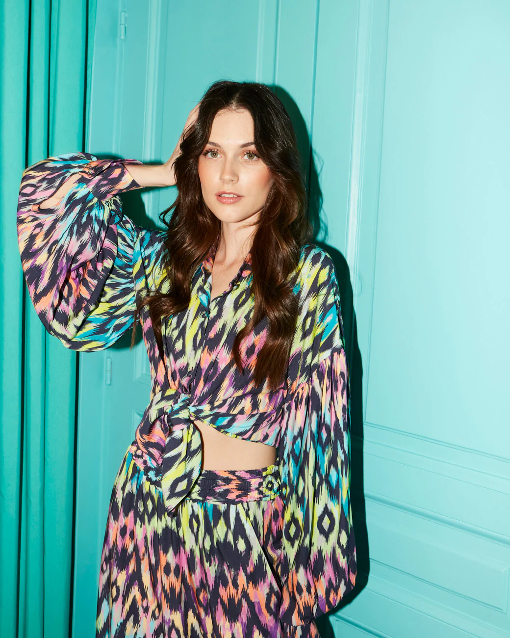 Emma viscose printed pants - Image 4