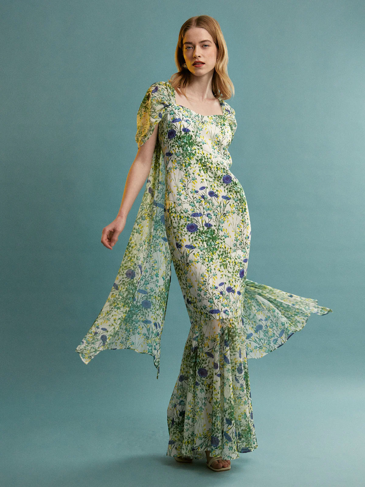 Erin floral maxi dress - Image 4
