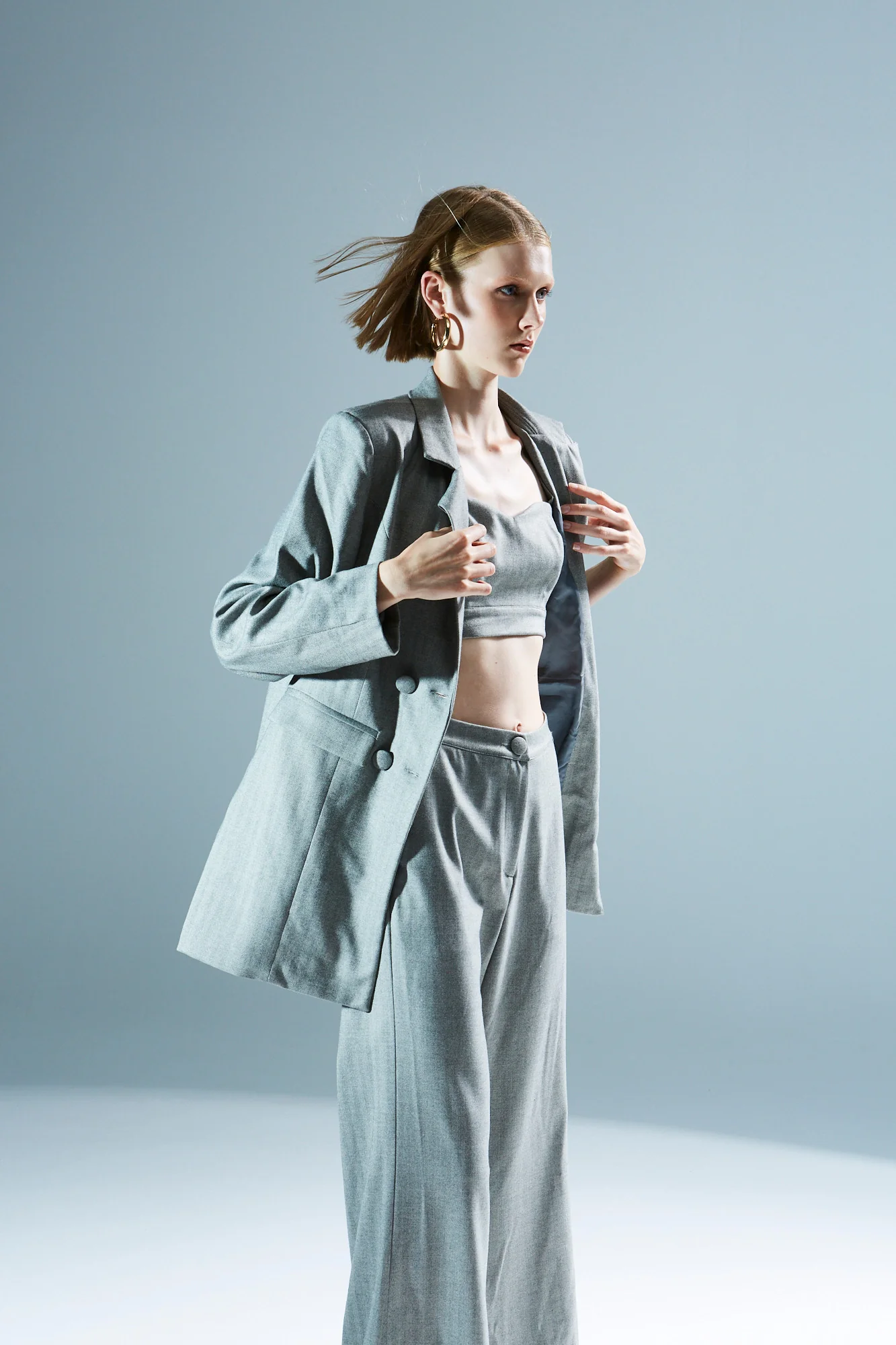 Felicia grey bustier top - Image 4