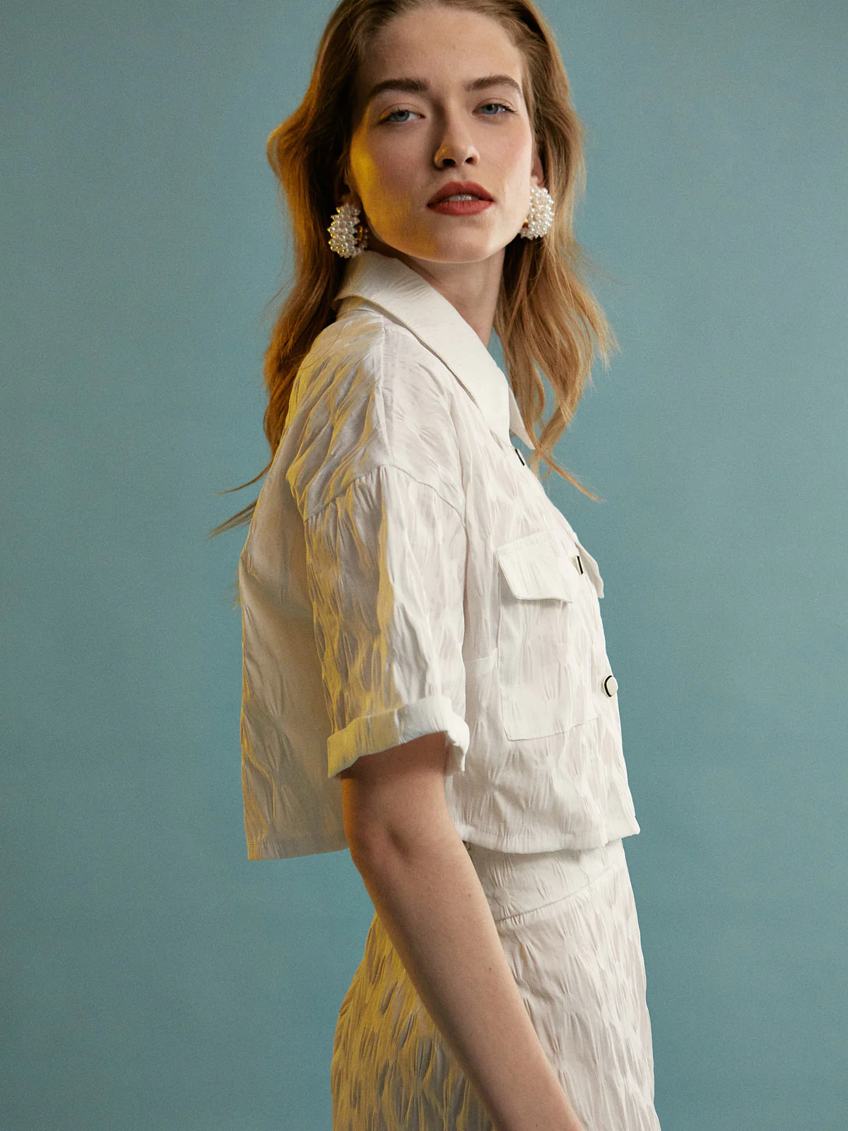 Feya polka dot white pants - Image 4