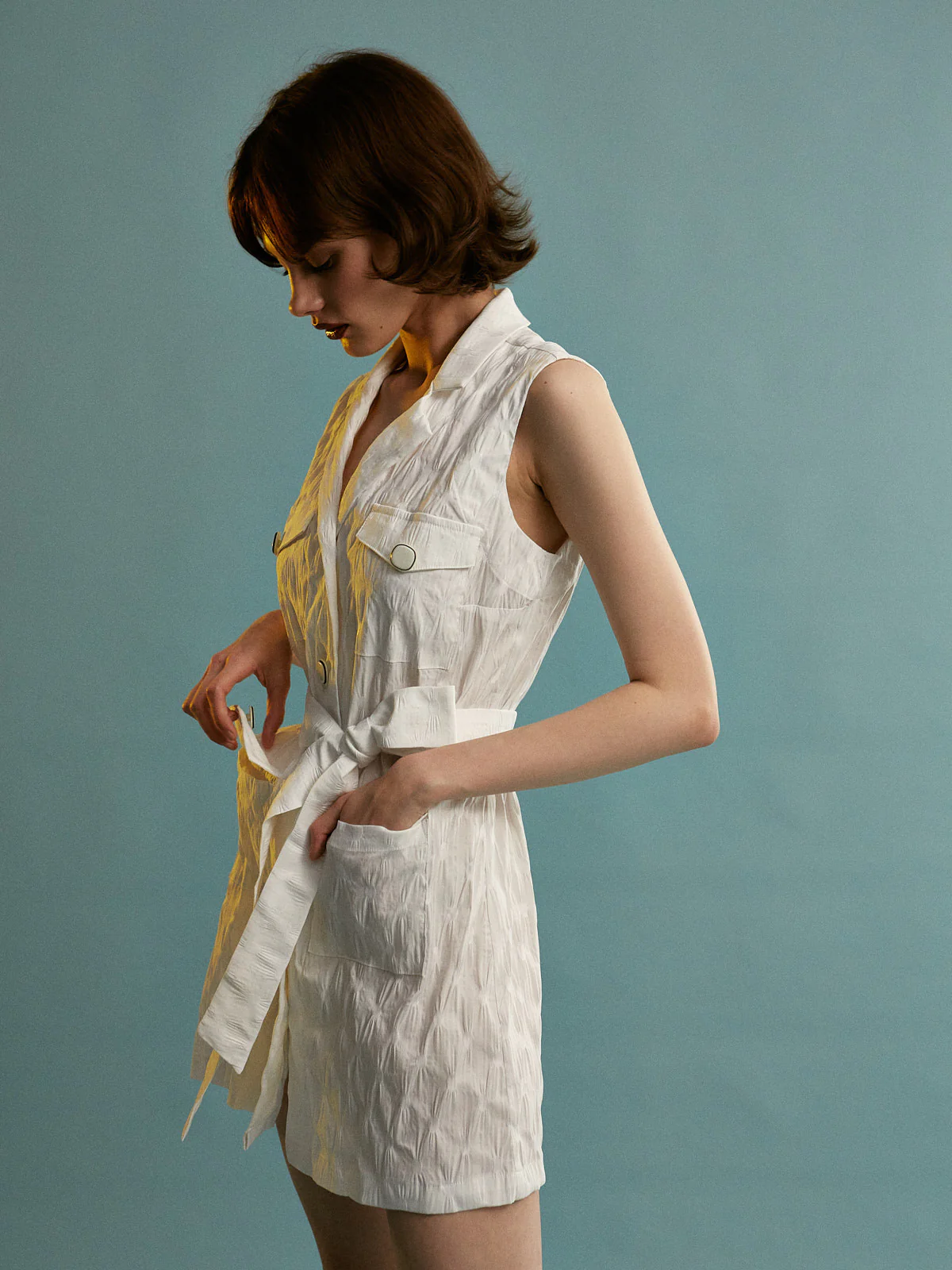 Feya polka dot white shirtdress - Image 3