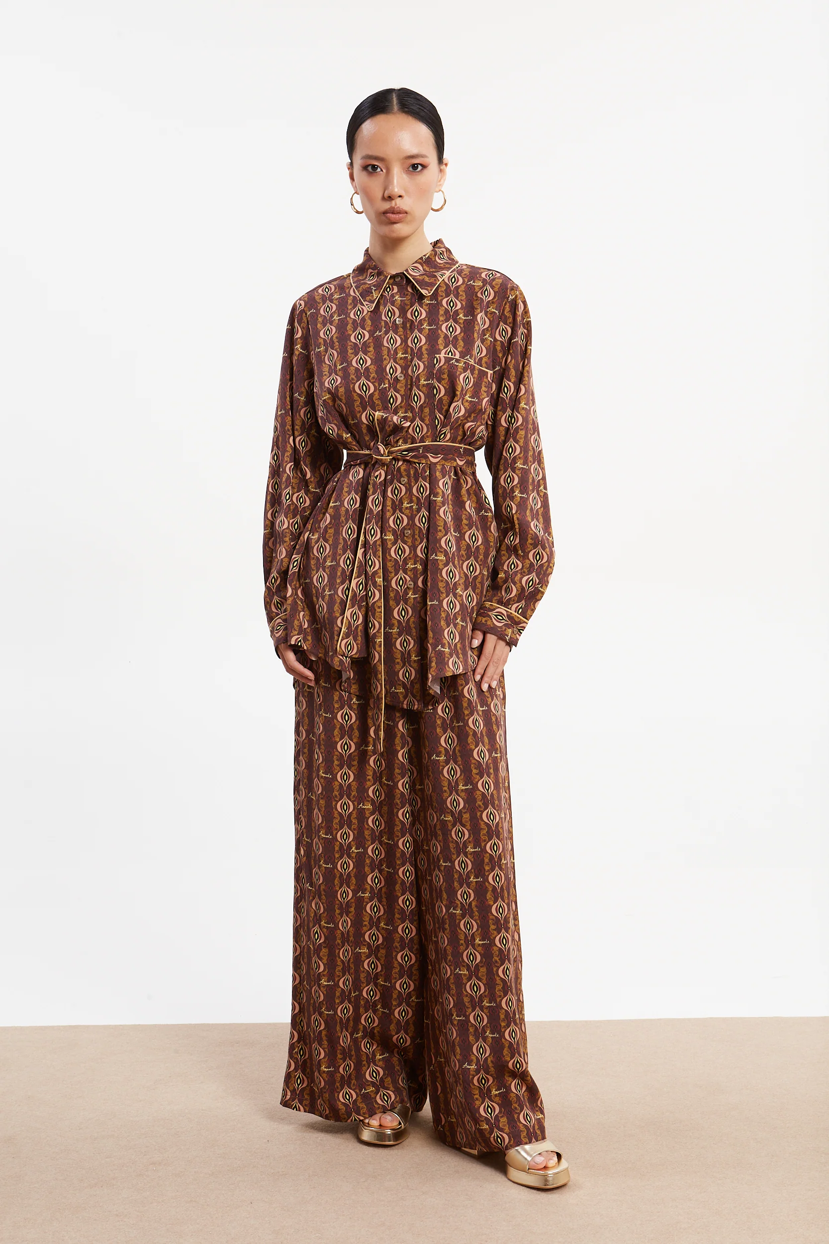 Frida tencel printed pants