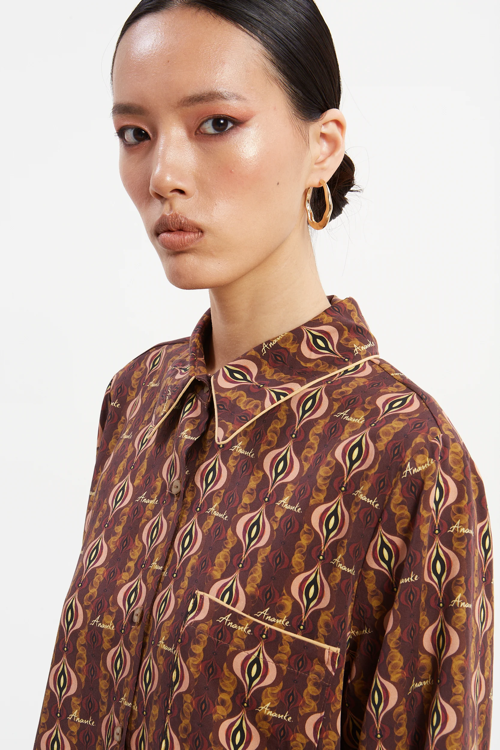 Frida tencel printed shirt - Image 3