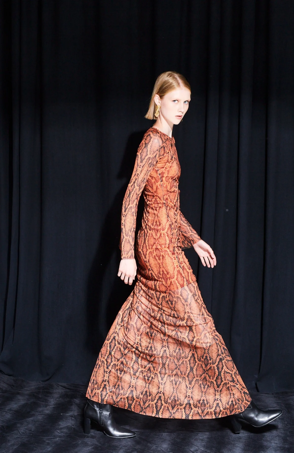 Georgia snake printed mesh dress - Image 3