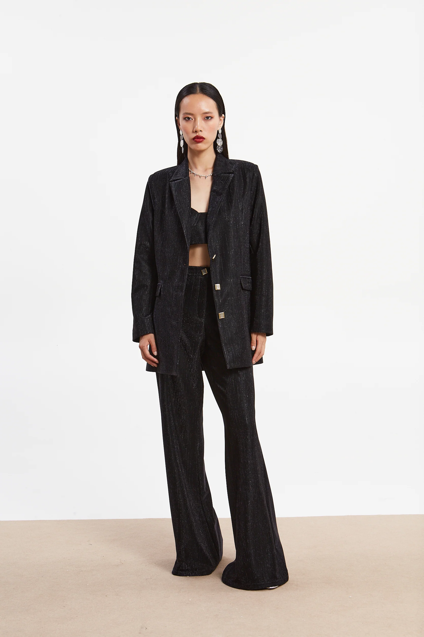 Gloria lurex  black blazer - Image 3