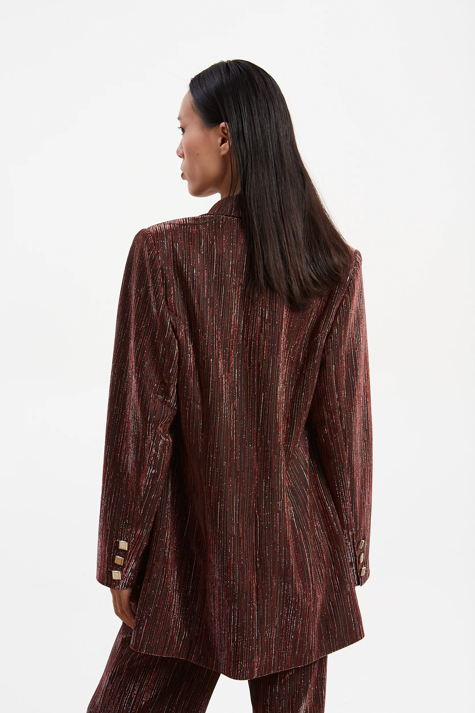 Gloria lurex red blazer - Image 5