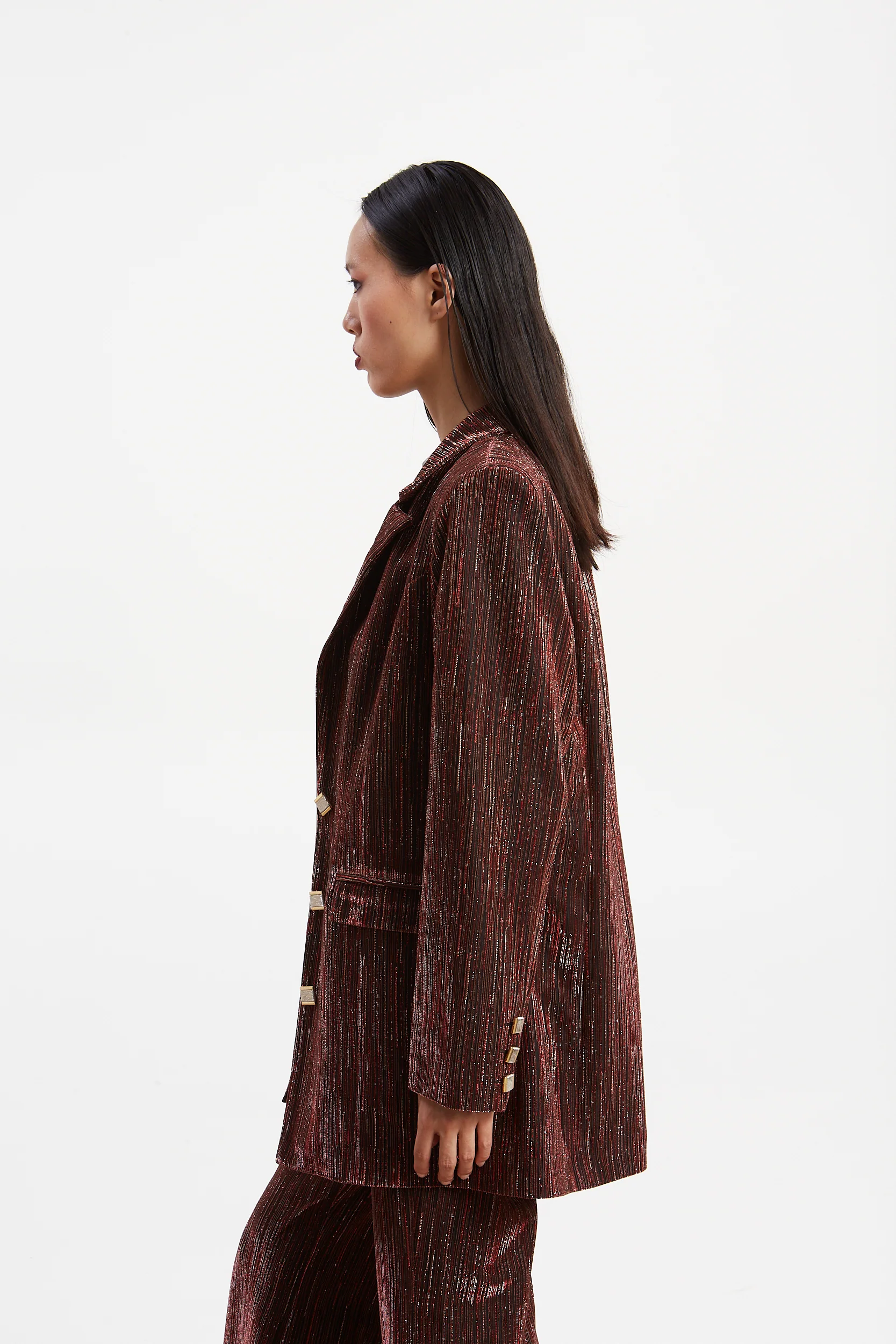 Gloria lurex red blazer - Image 6
