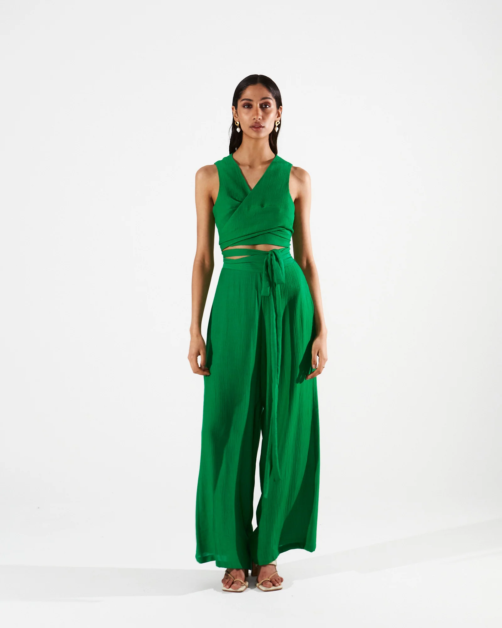 Gwen wrap green top - Image 3