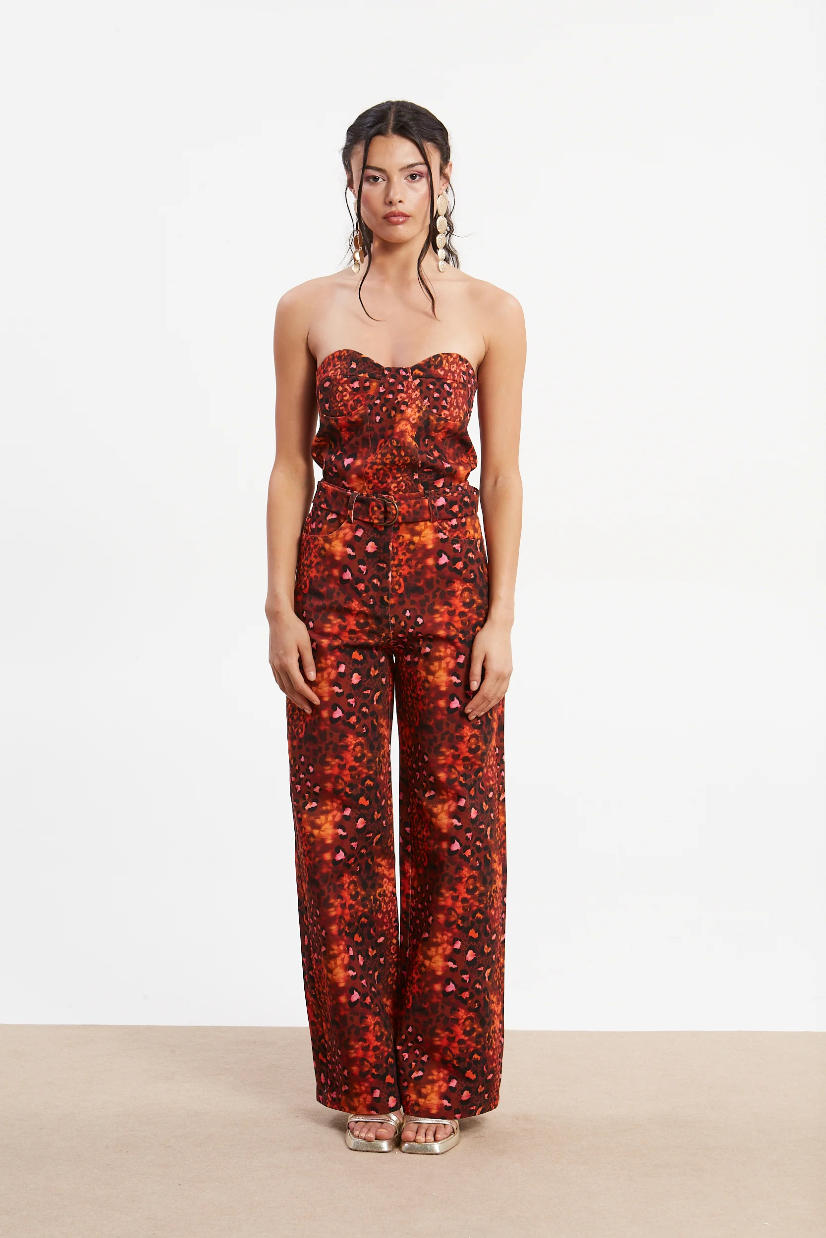 Harriet denim leopard corset - Image 4