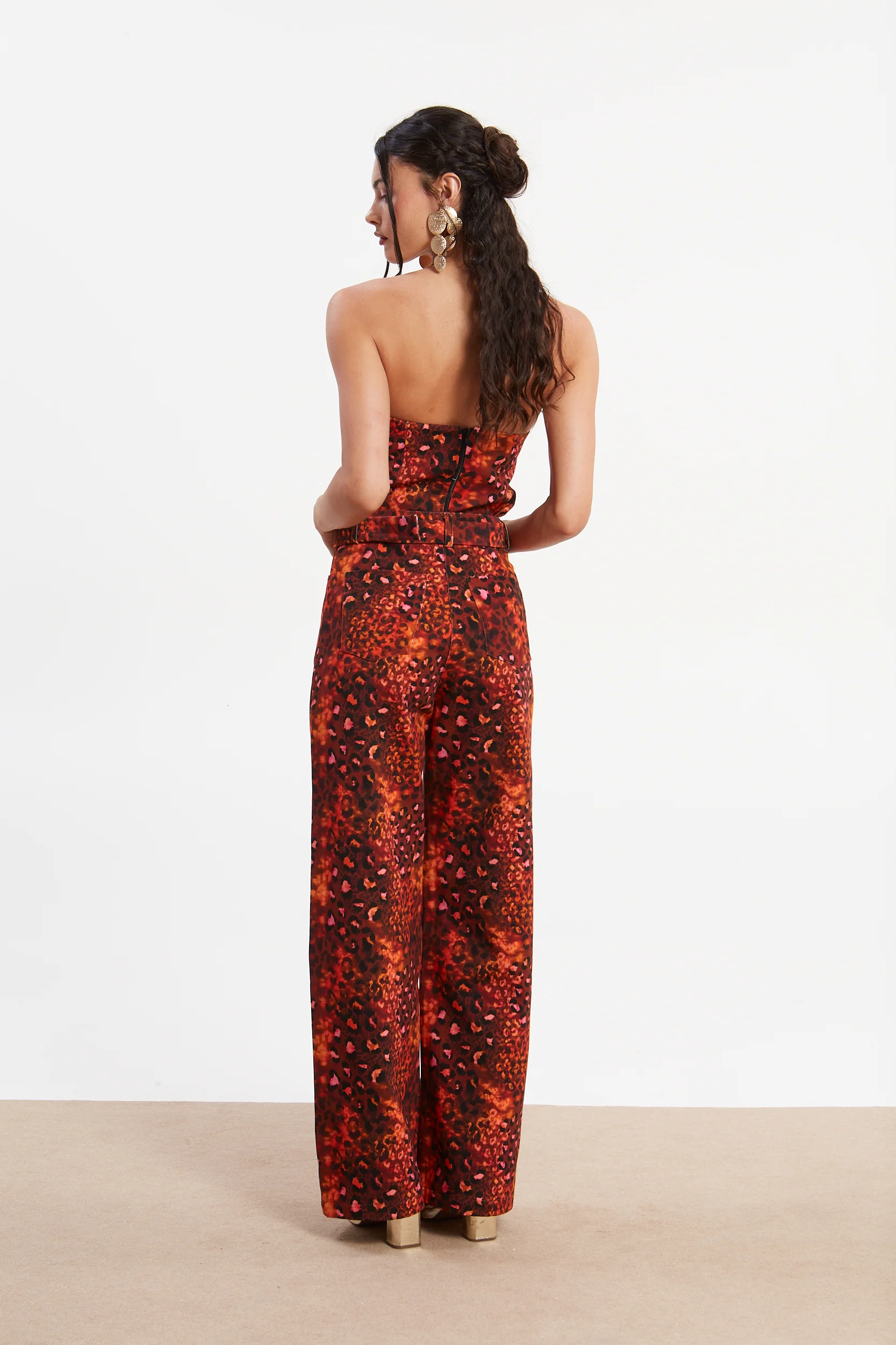 Harriet denim leopard pants - Image 3