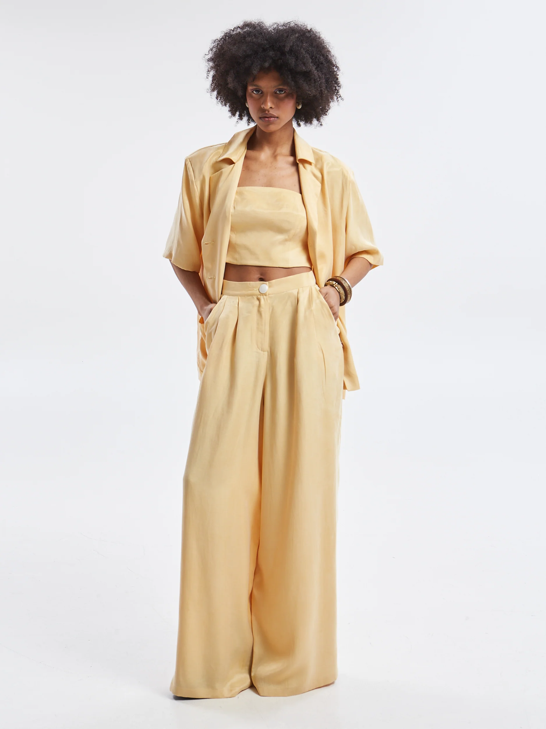 Ilyra lyocell short sleeve banana blazer - Image 5