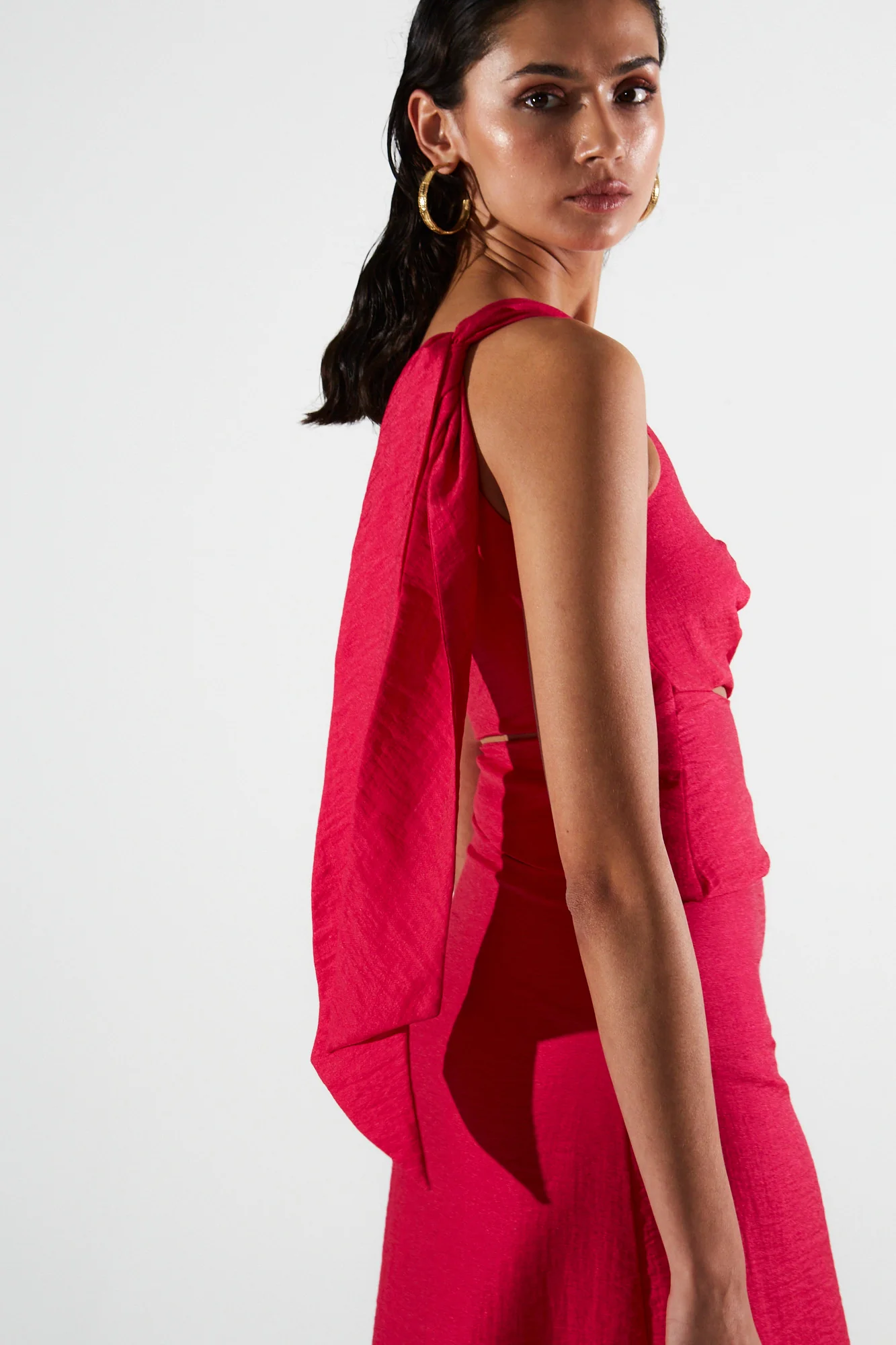 Iris cut out fuchsia top - Image 2