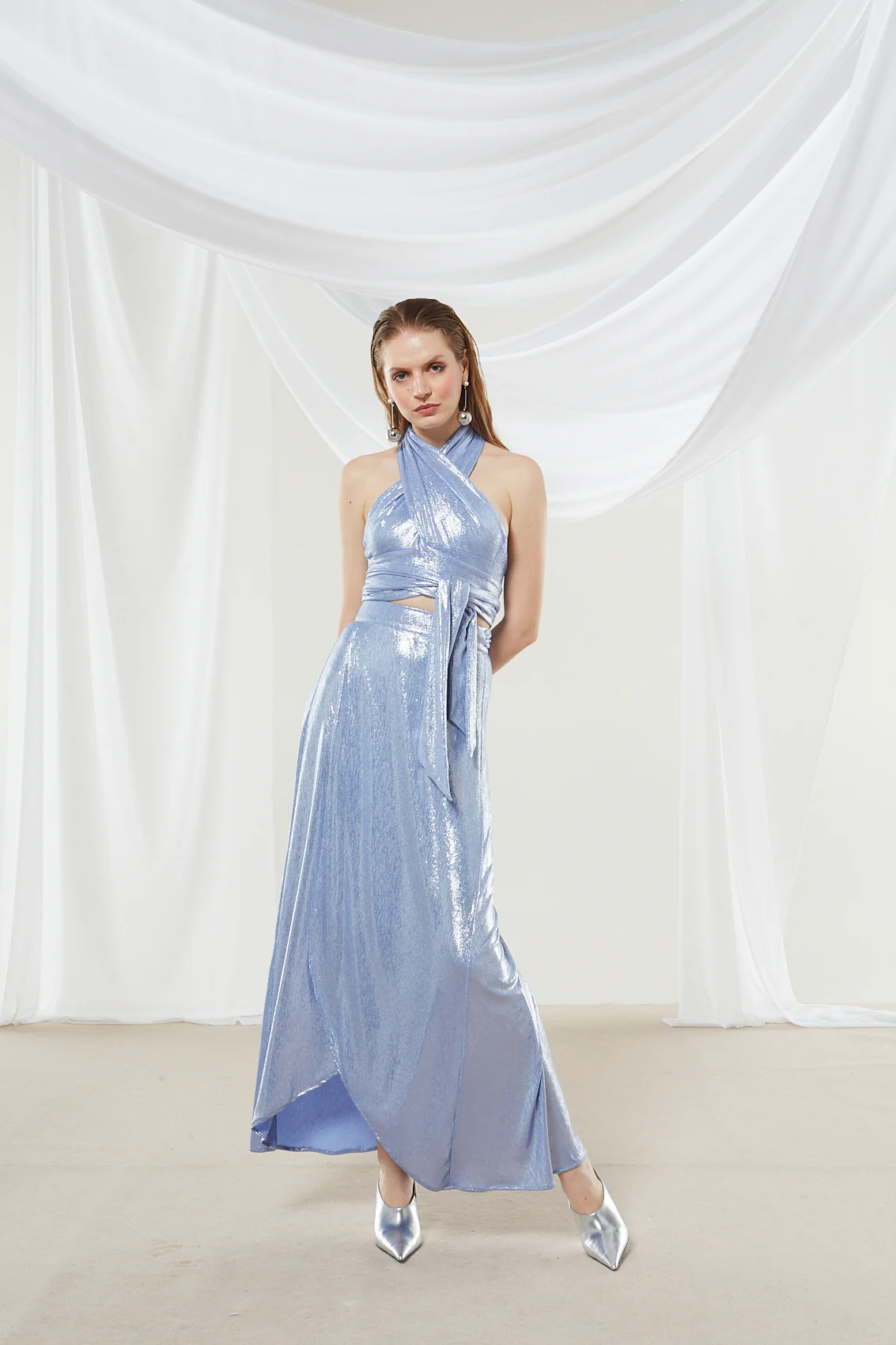 Iris metallic ciel top - Image 4