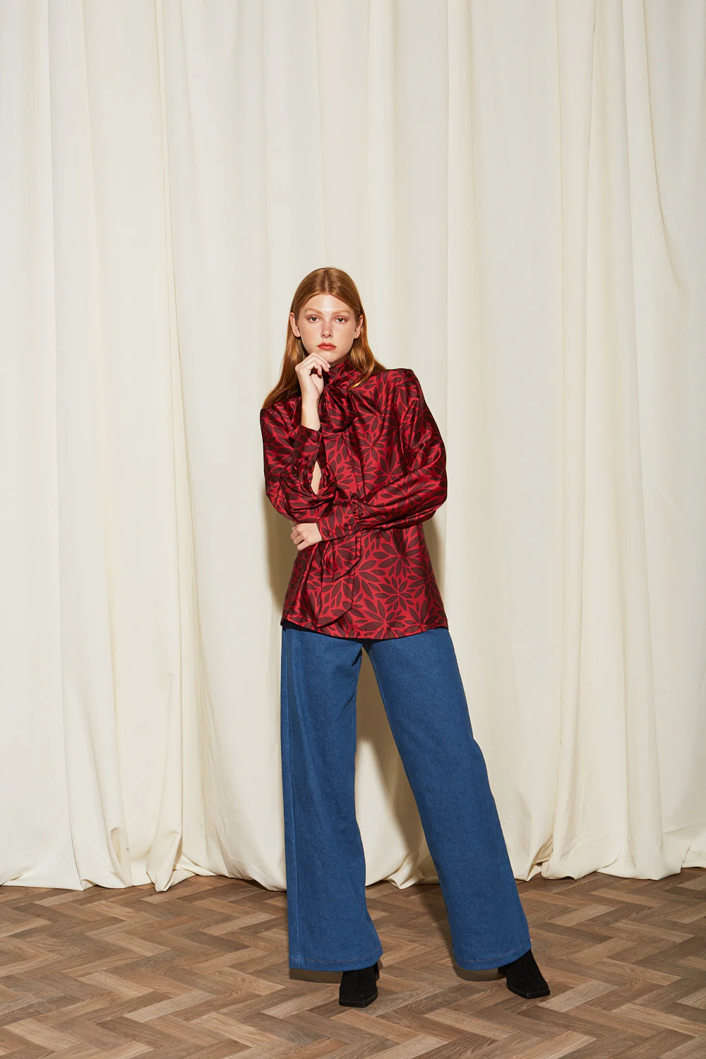 Isadora satin printed top - Image 3
