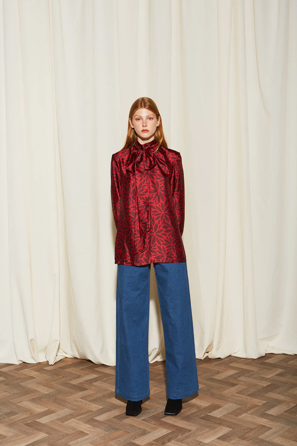 Isadora satin printed top - Image 4