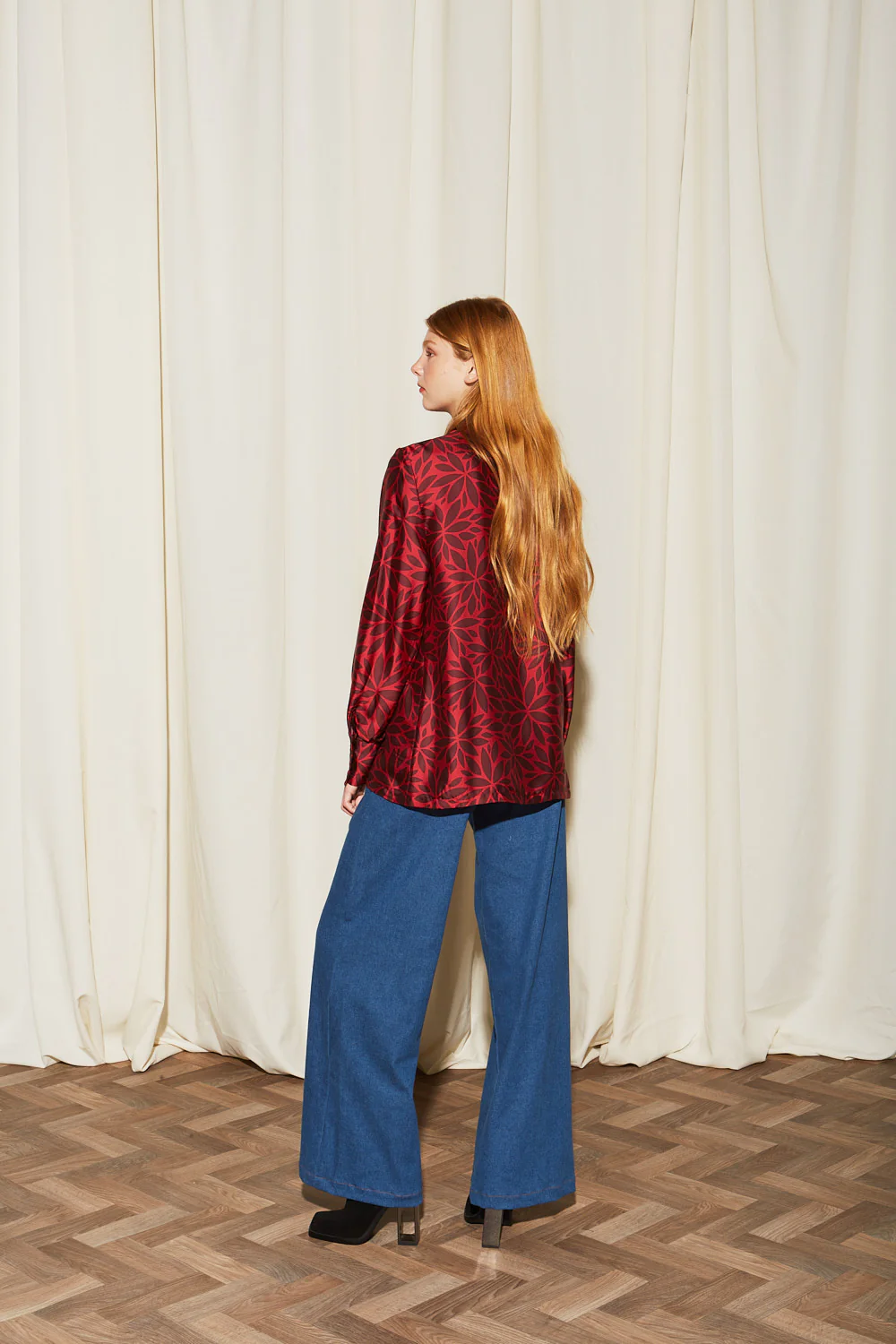 Isadora satin printed top - Image 5