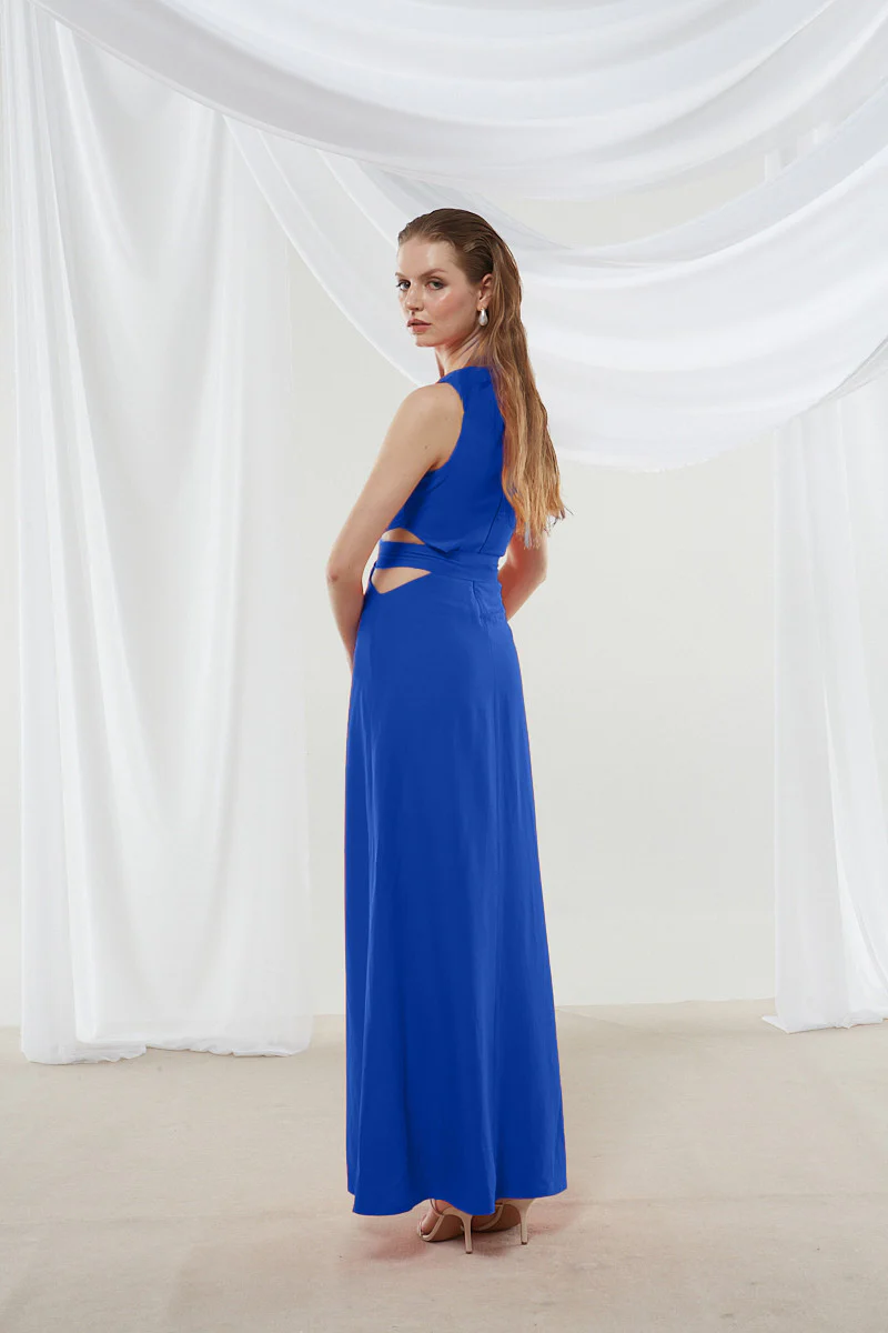 Ivy cut out blue dress - Image 6