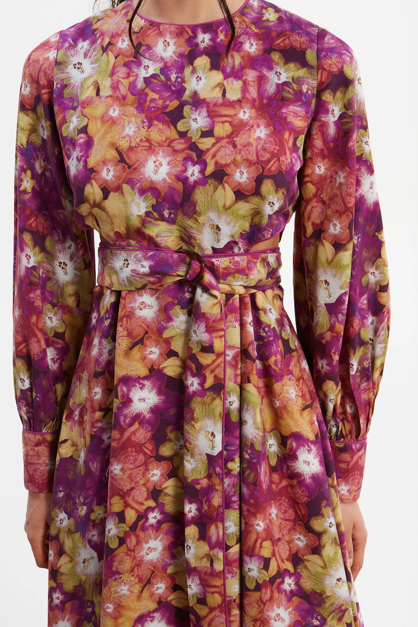 Jade tencel cut out dress - Image 7