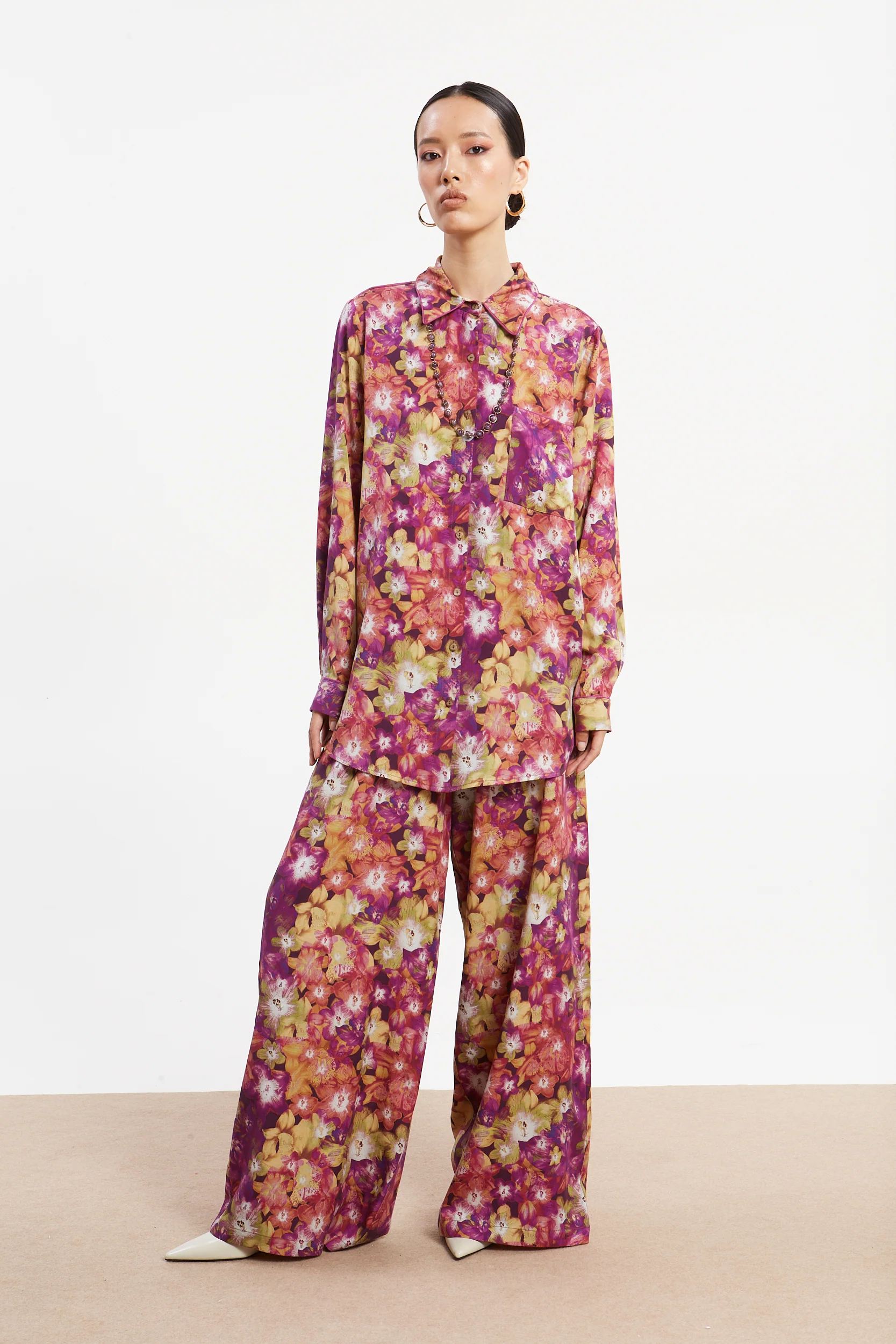 Jade tencel printed pants - Image 3