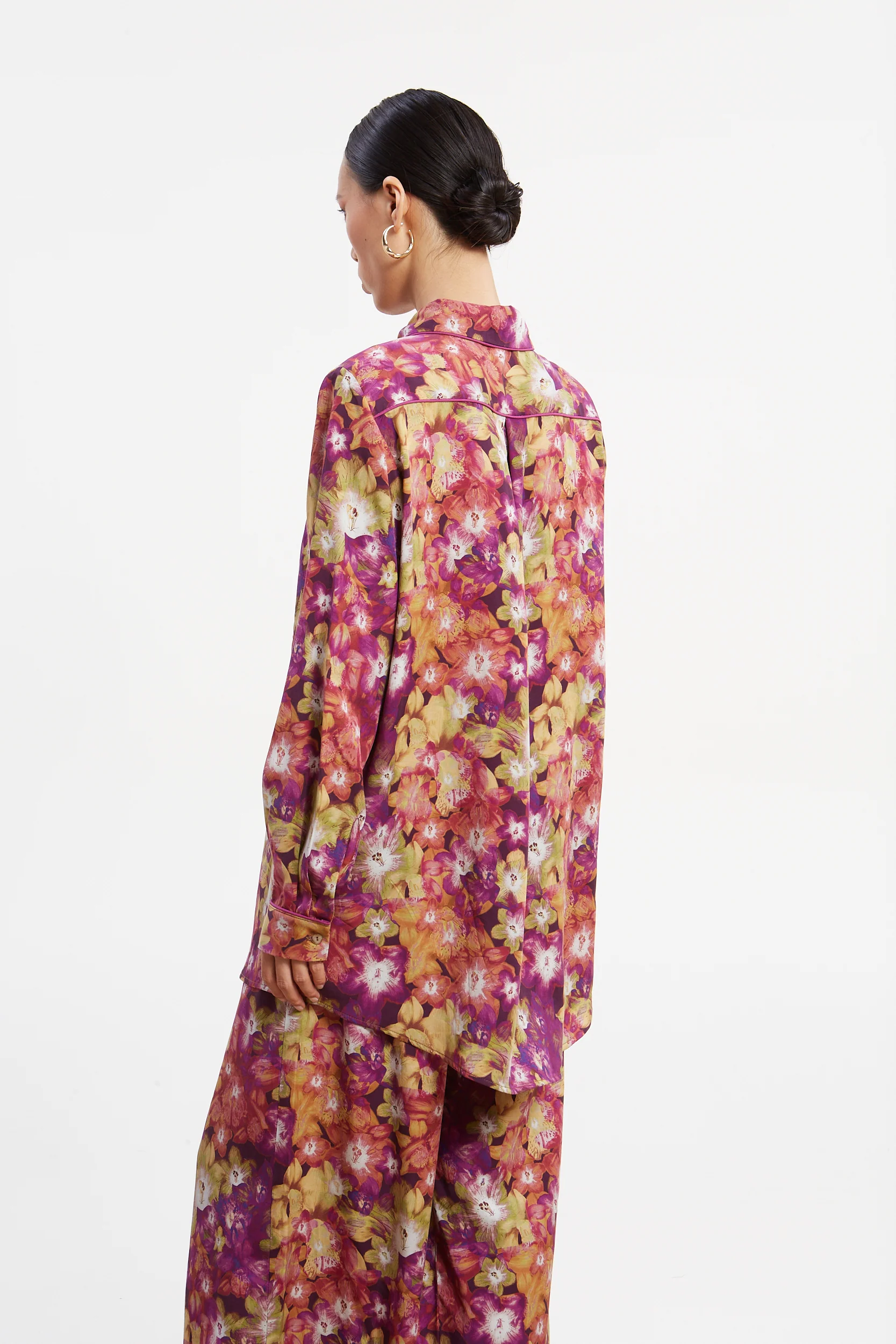 Jade tencel printed shirt - Image 2