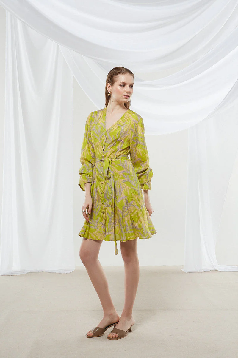 Jasmine button printed dress - Image 4