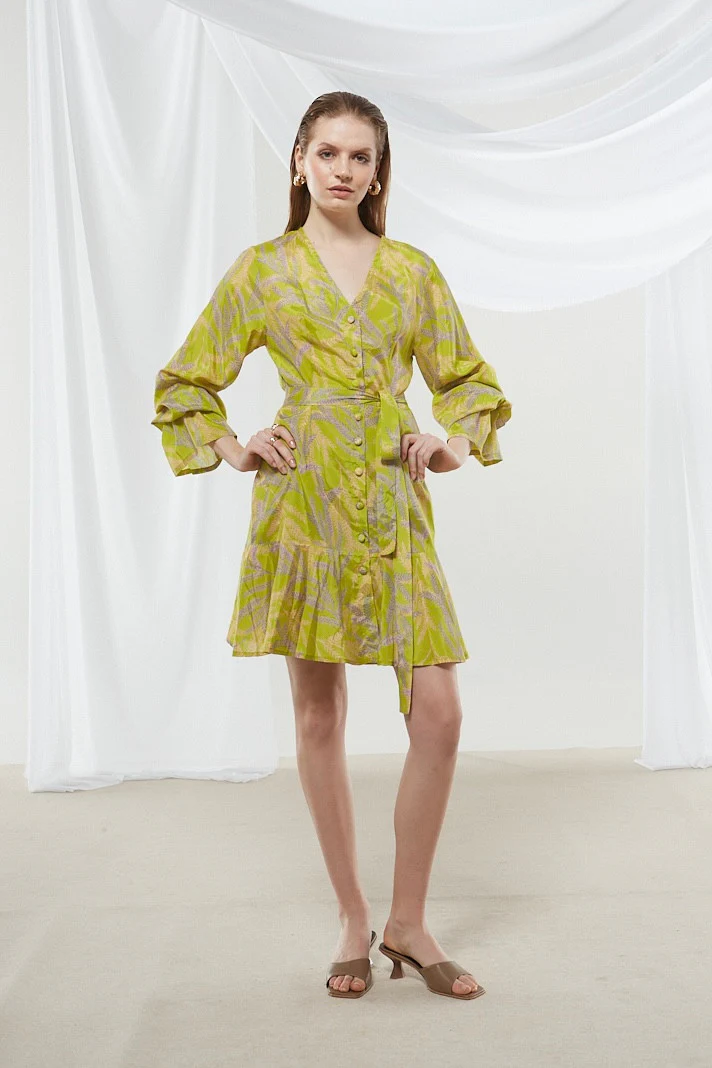 Jasmine button printed dress - Image 6