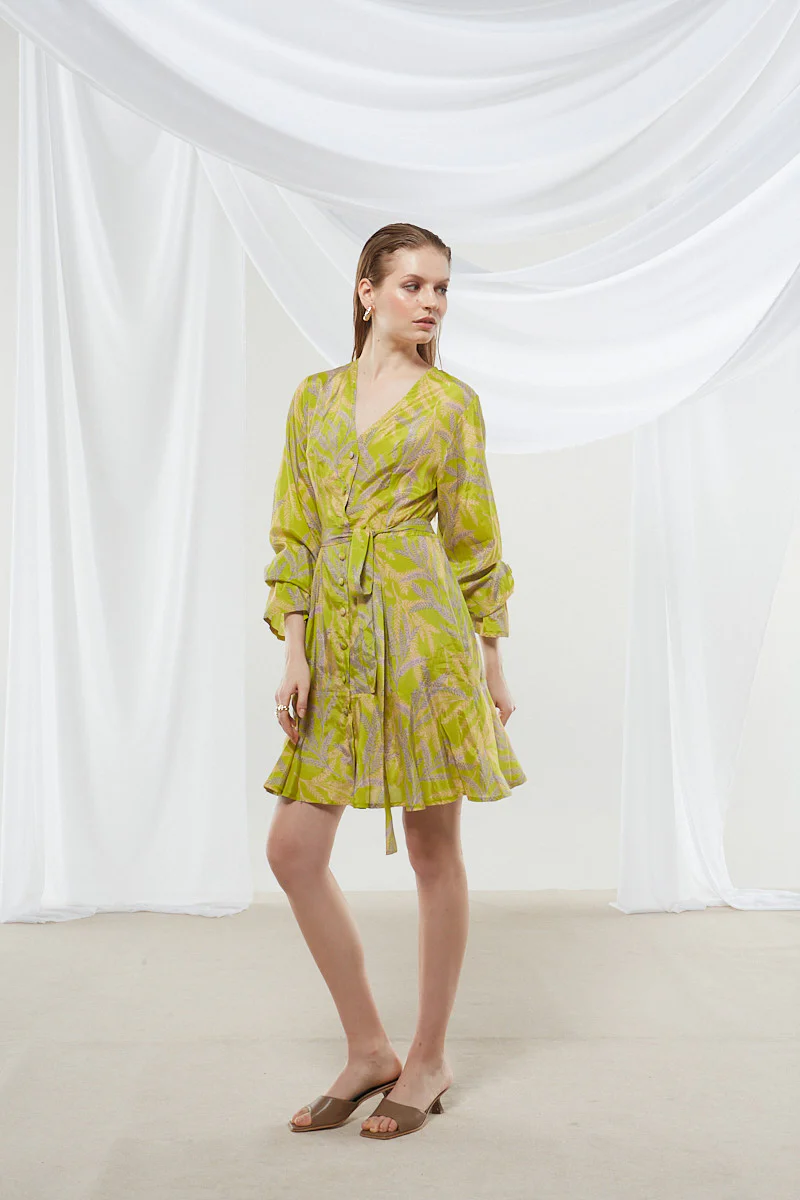 Jasmine button printed dress - Image 9