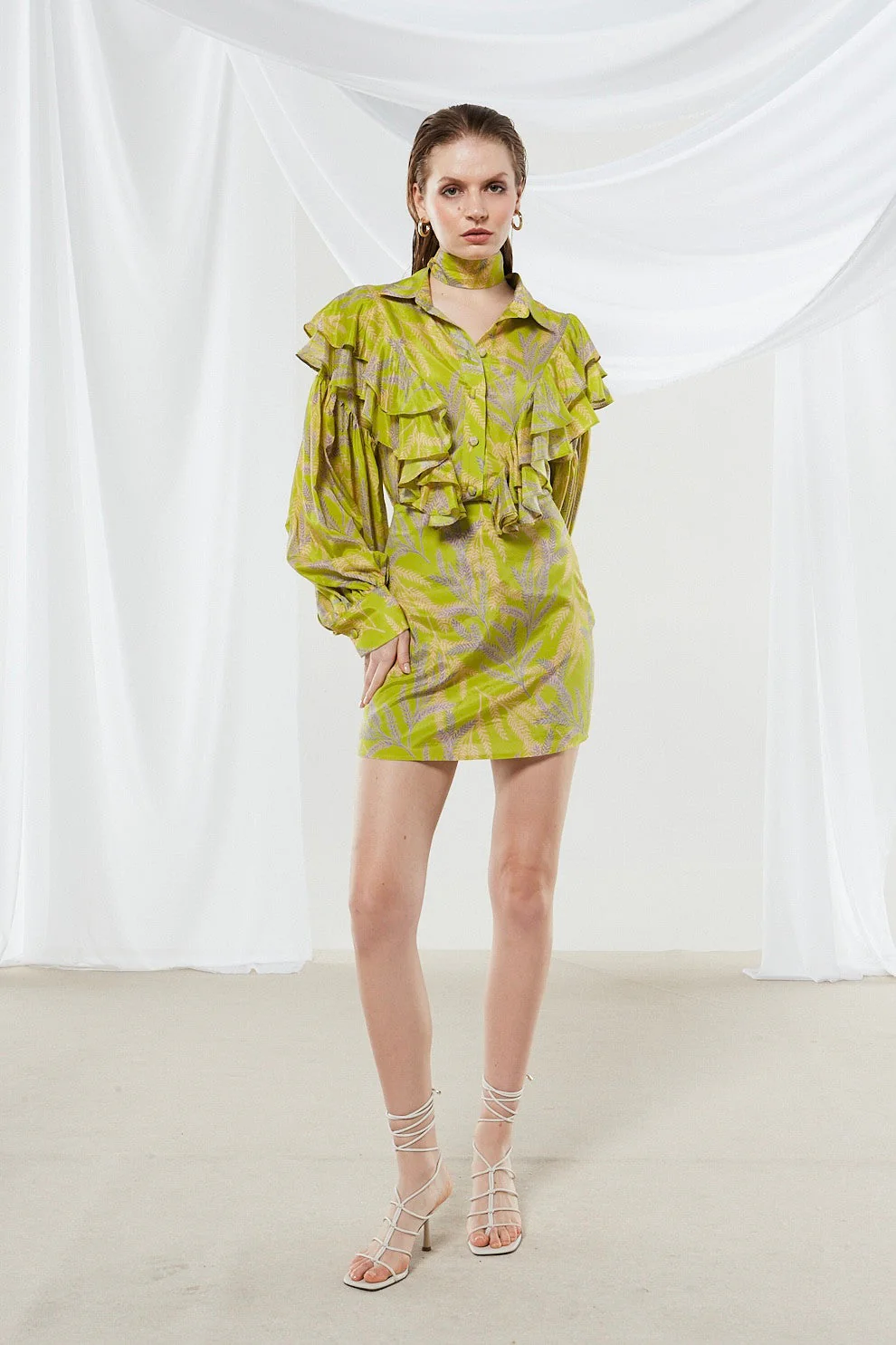 Jasmine printed mini skirt