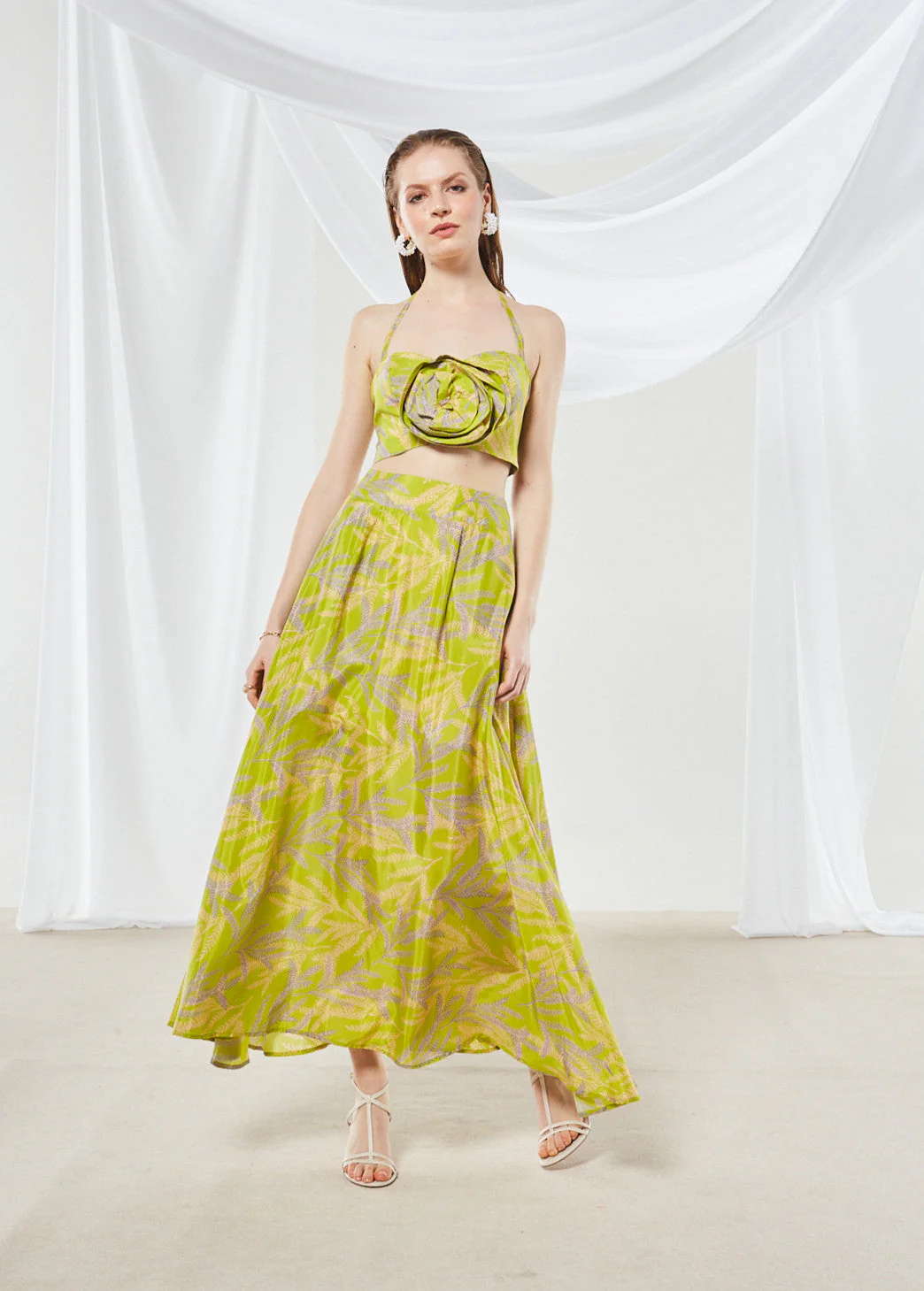 Jasmine printed wide skirt - Image 3