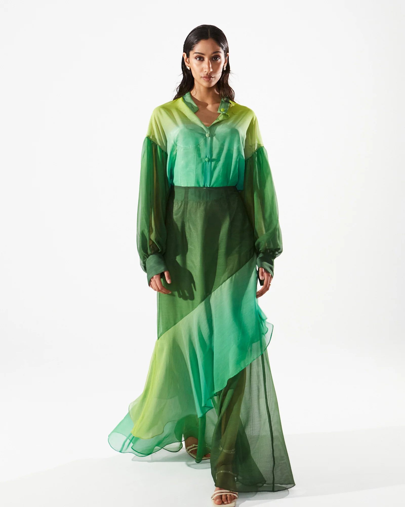 Jolene satin corset green top - Image 5