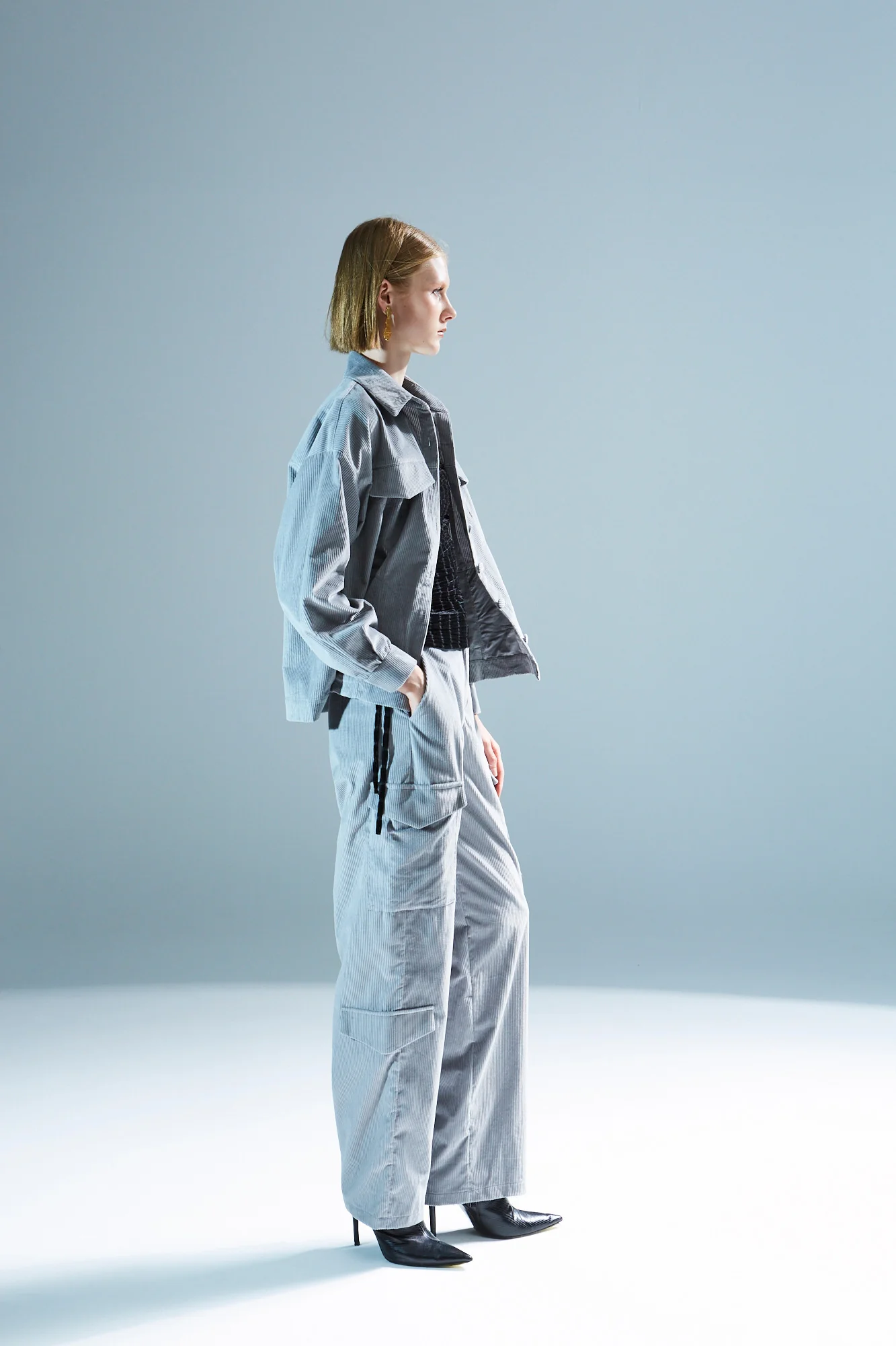 Joyce cargo grey pants - Image 2