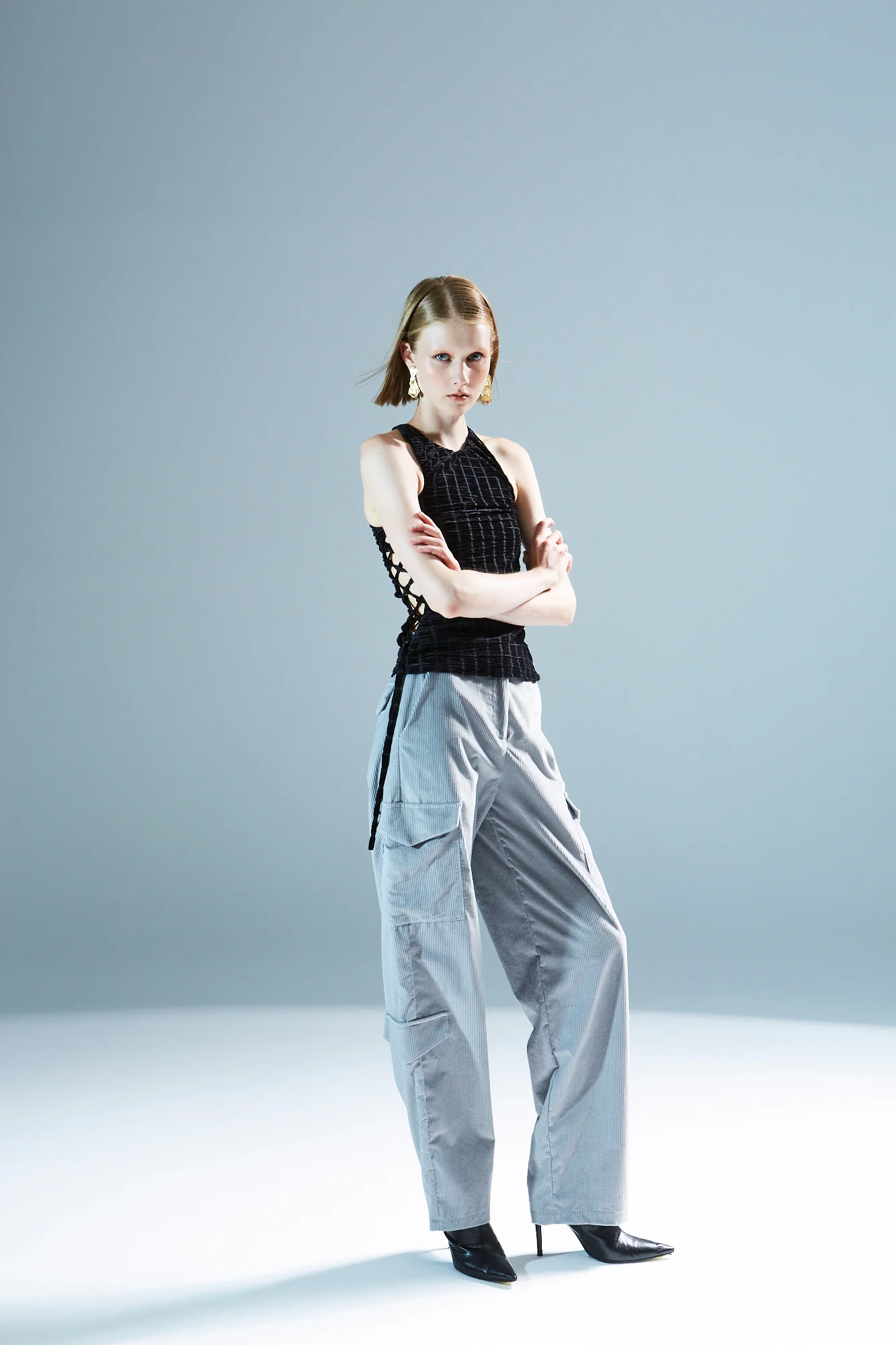 Joyce cargo grey pants - Image 4