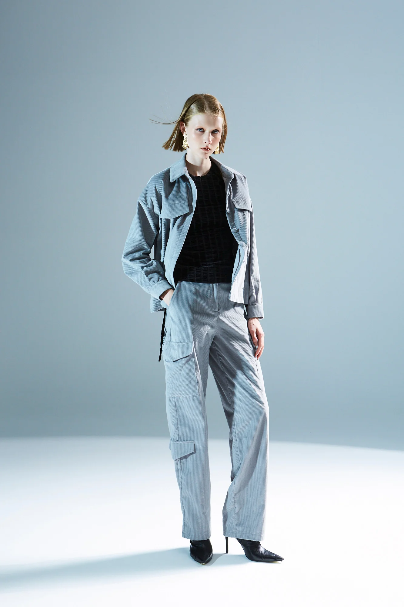 Joyce corduroy grey jacket - Image 4