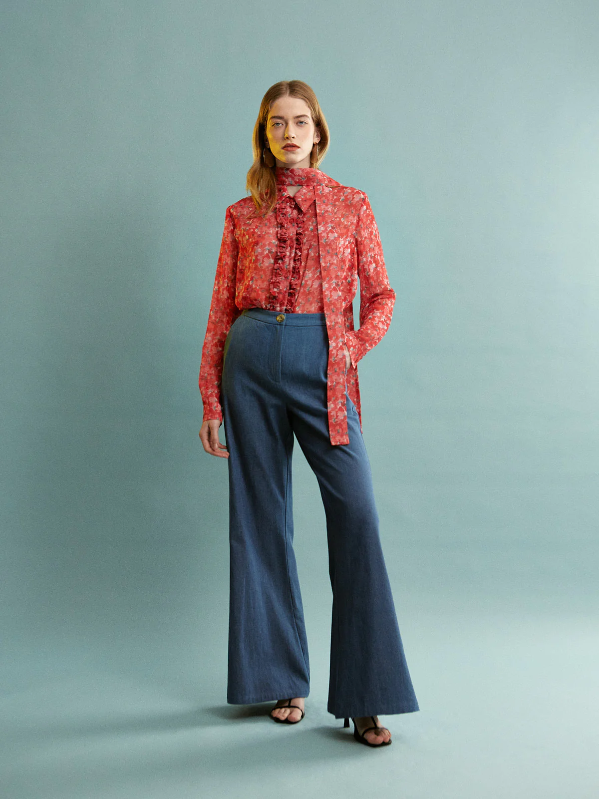 Julie floral ruffle shirt - Image 4