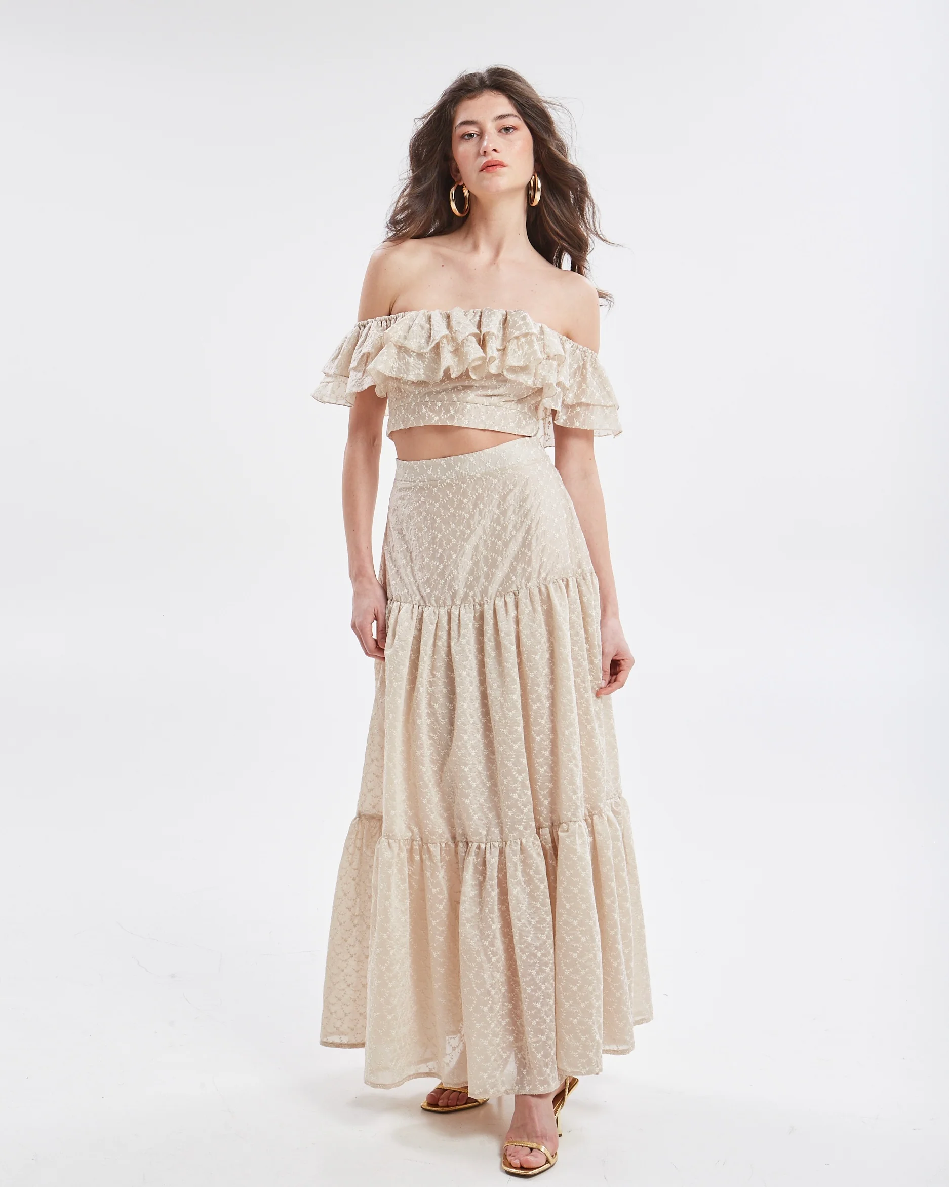 Kaira embroidered ruffle top - Image 4