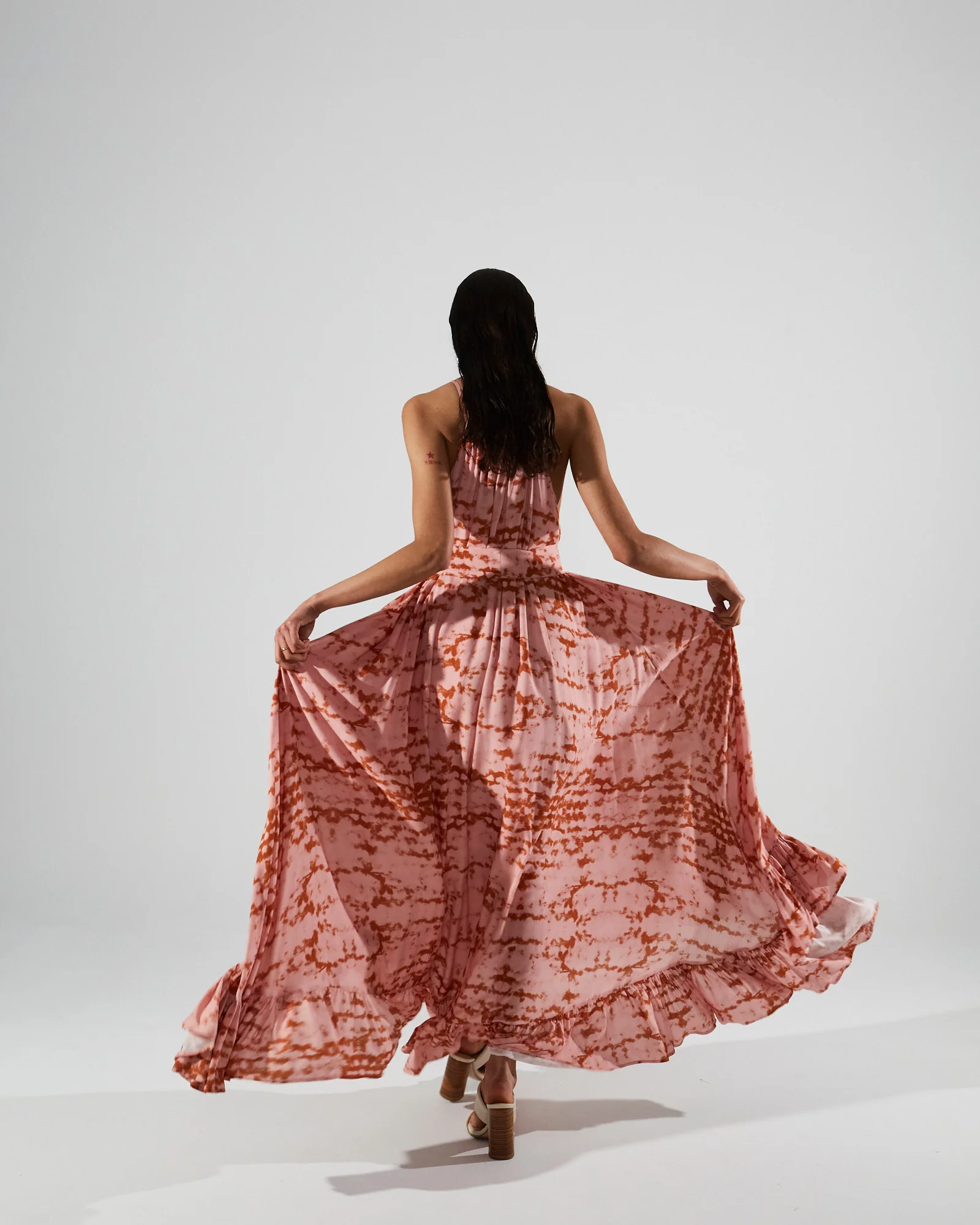 Karla ruffle printed dress - Image 5