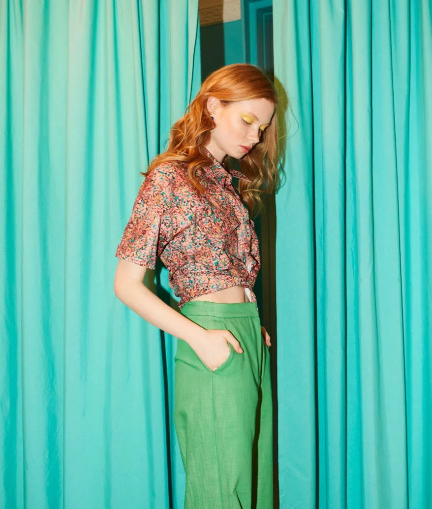 Layla cotton printed shirt - Image 2