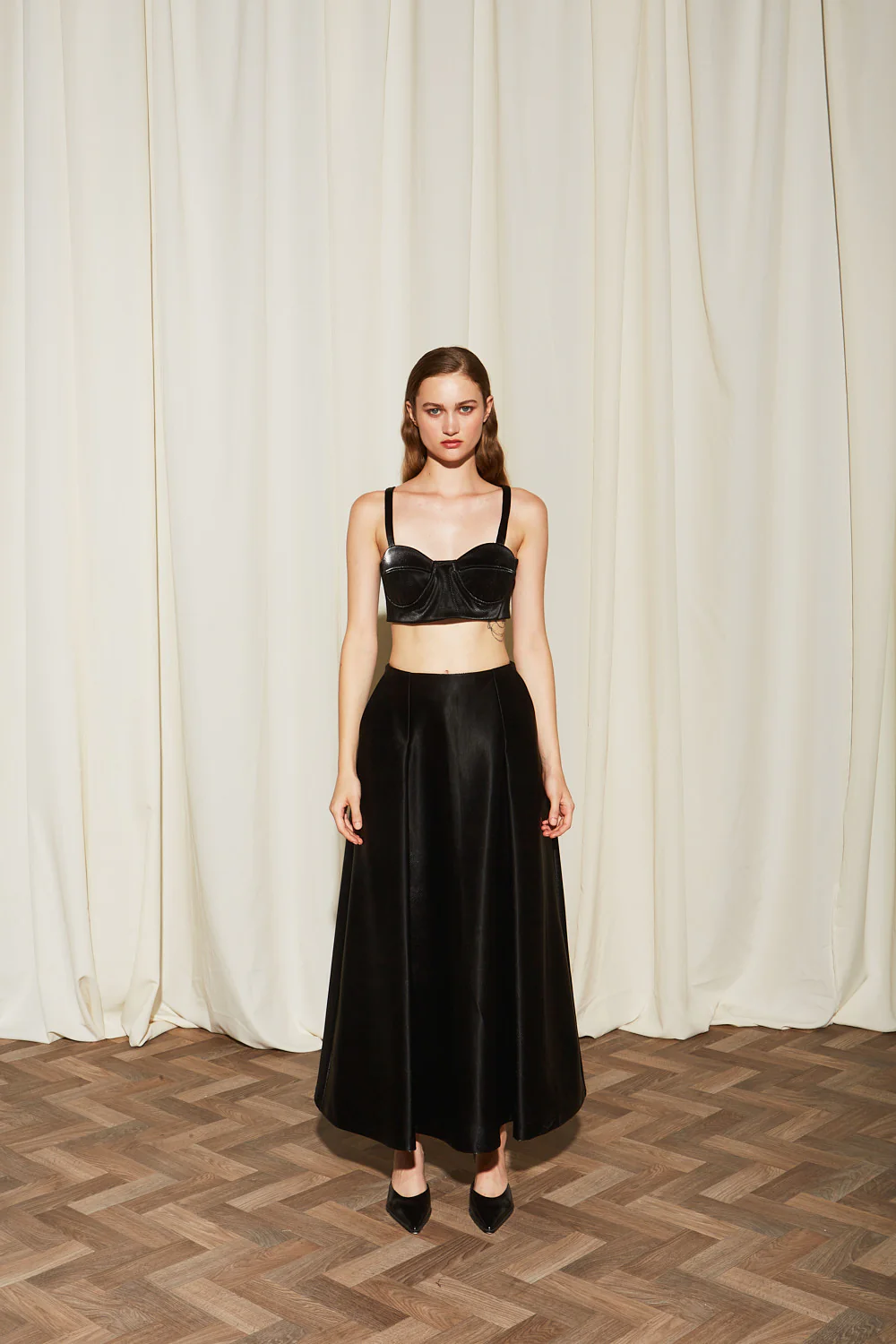 Lennie eco leather crop top - Image 4
