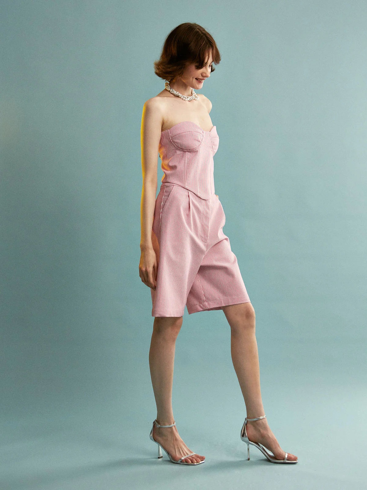 Lillian cotton stripe bermuda - Image 3