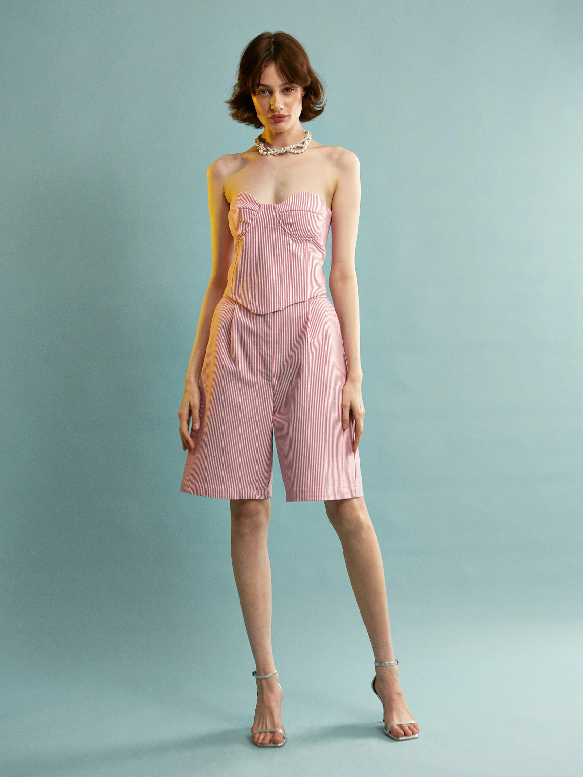 Lillian cotton stripe bermuda - Image 4