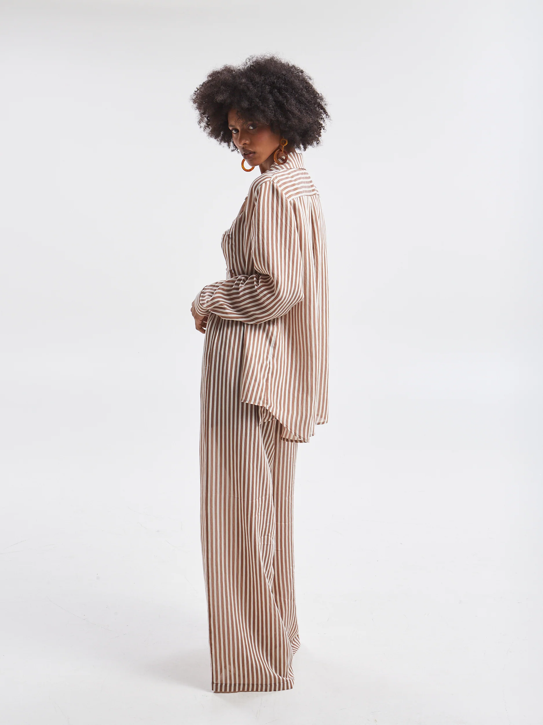 Liora striped brown pants - Image 4