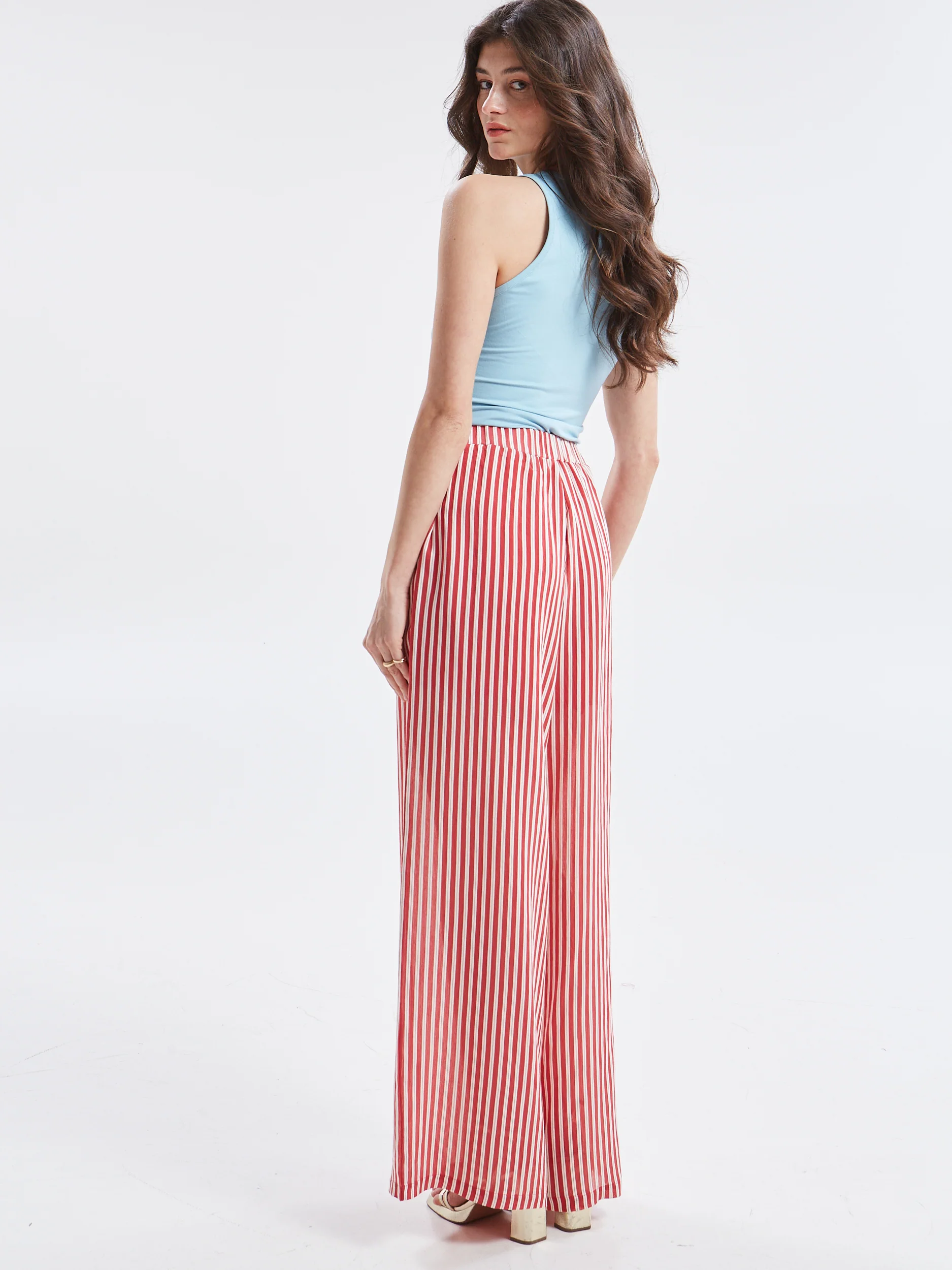 Liora striped red pants - Image 3